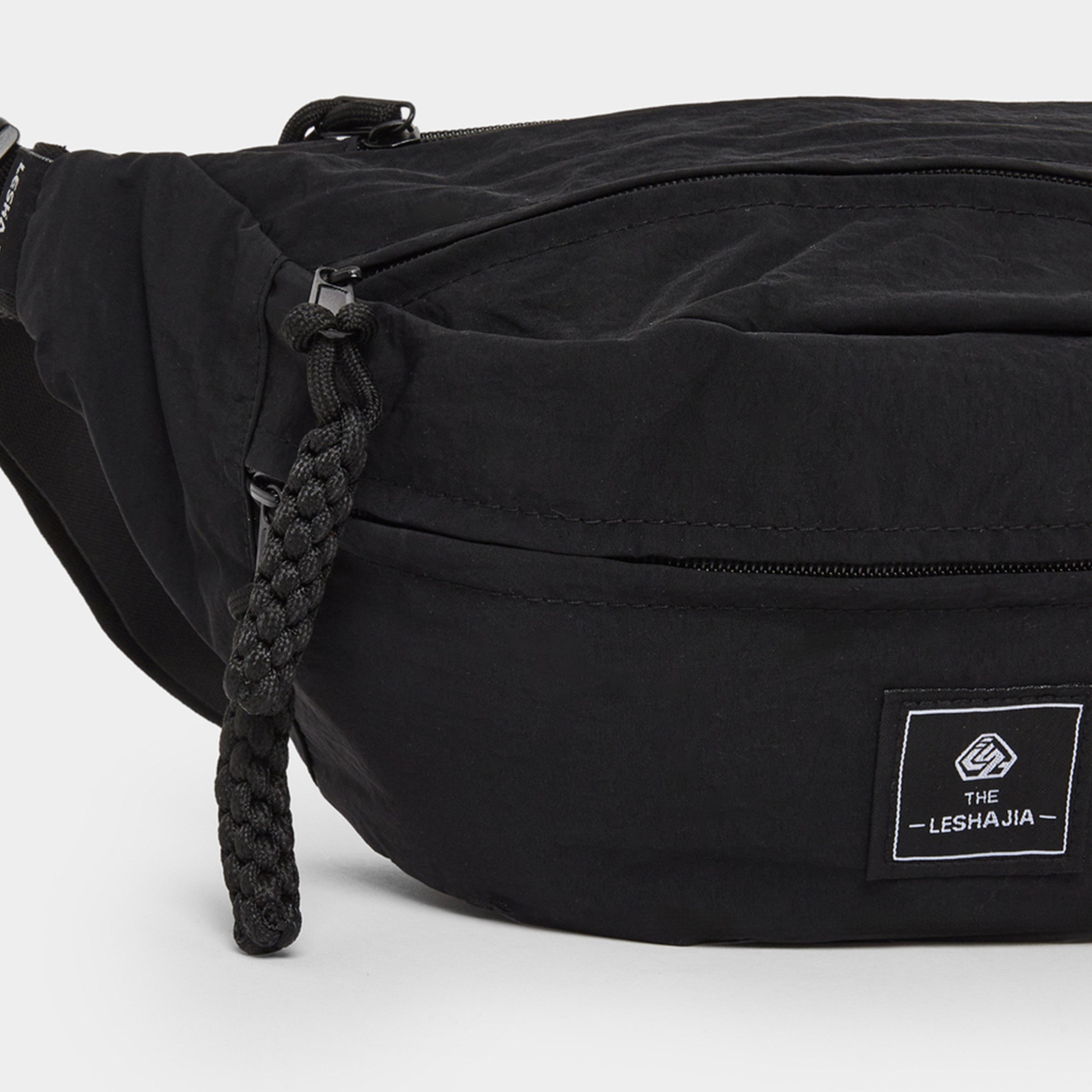 ستايلي - شنطة كروس سوداء للرجال مع جيب بسحاب-men-bags-image-4