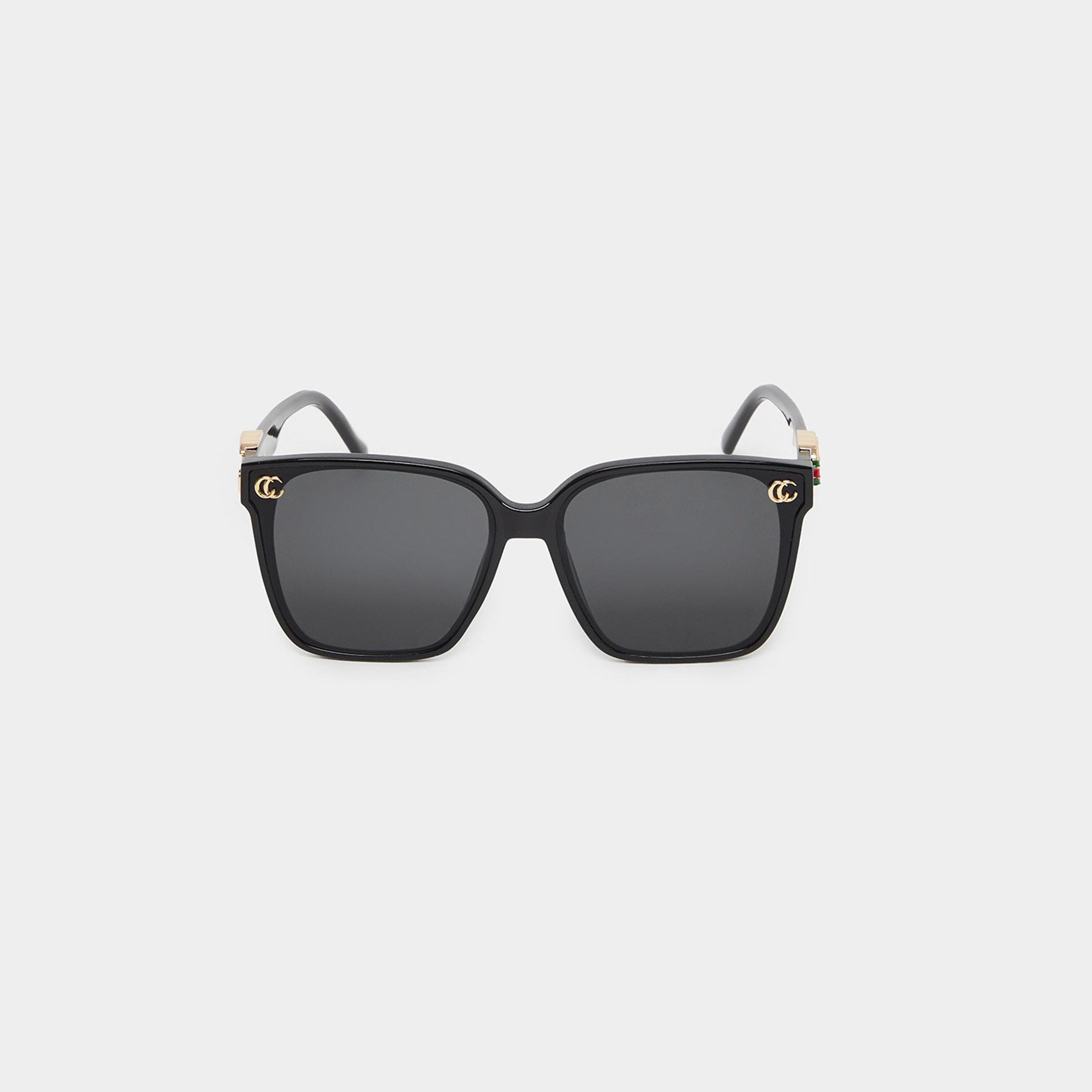 Styli Black Square CC Detail Sunglasses-men-sunglasses-image-3