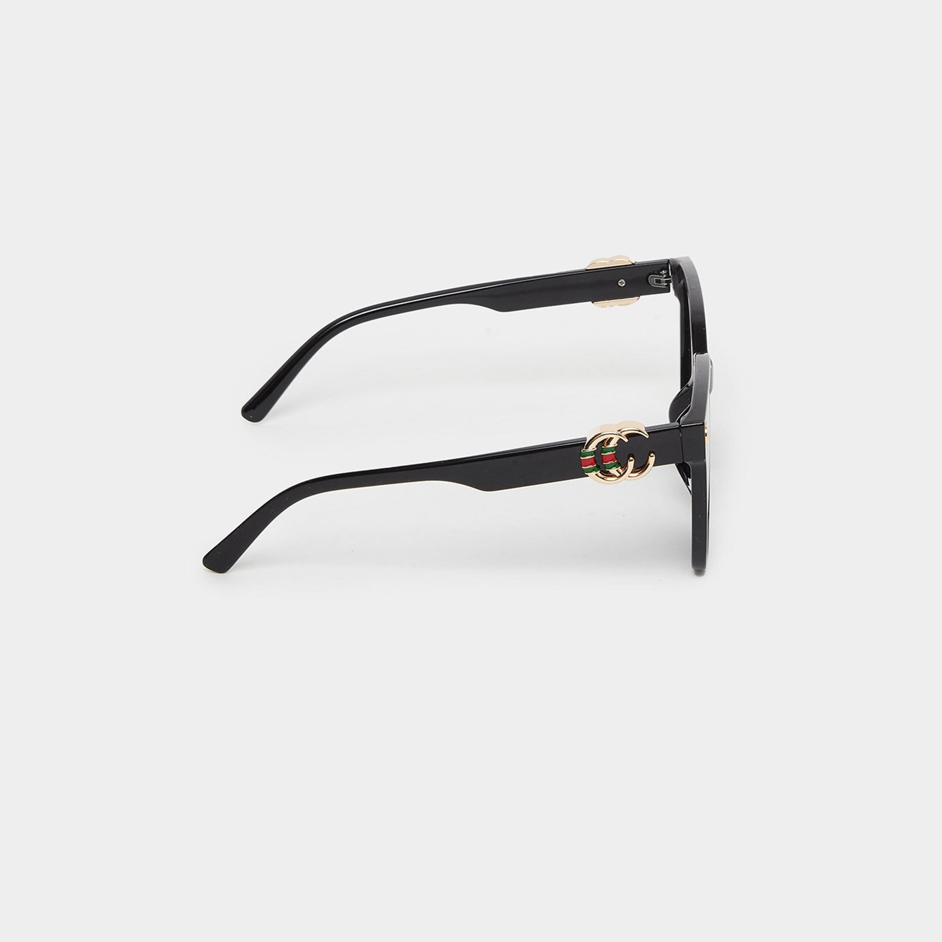 Styli Black Square CC Detail Sunglasses-men-sunglasses-image-4