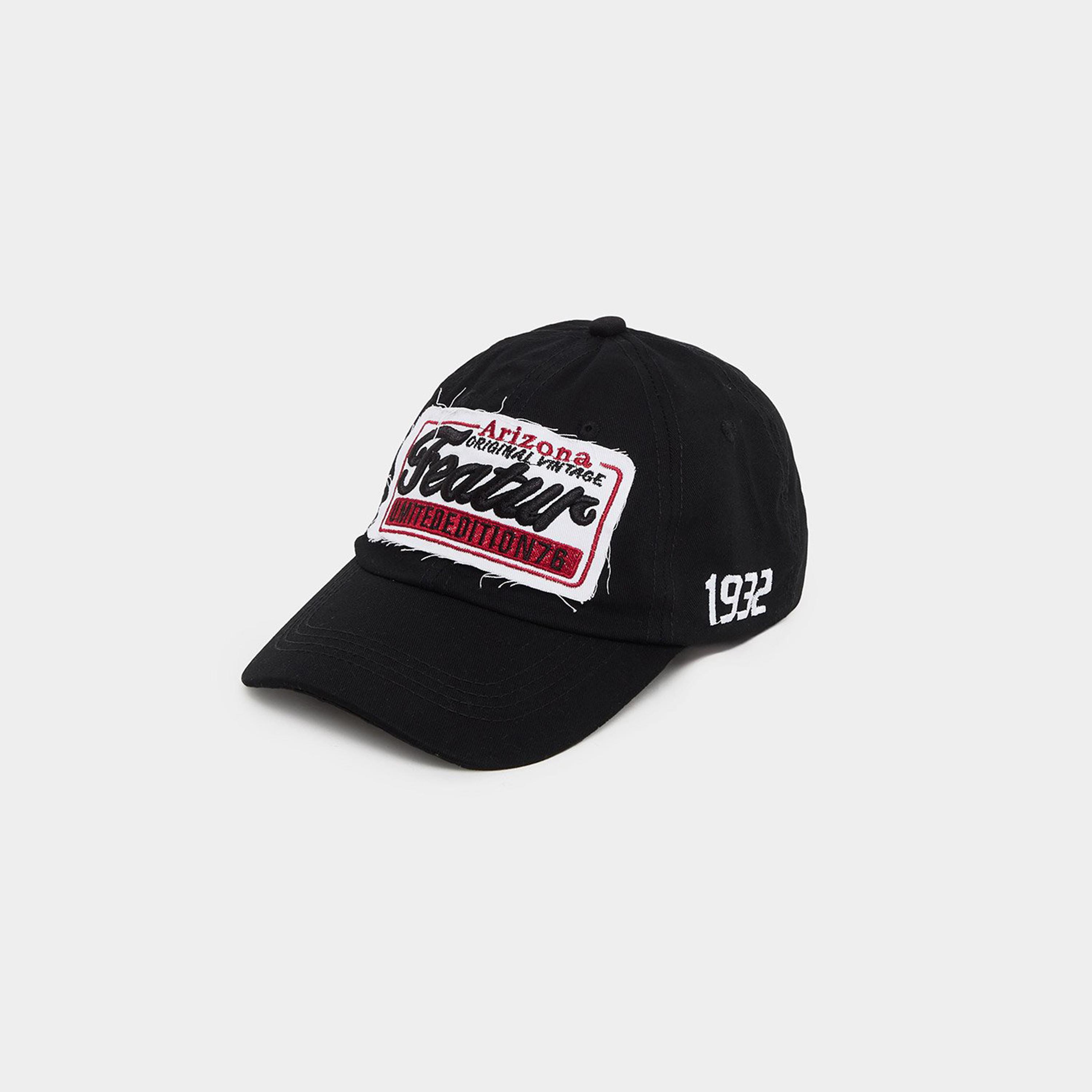 Styli Patch Detail Baseball Cap-men-caps-image-1