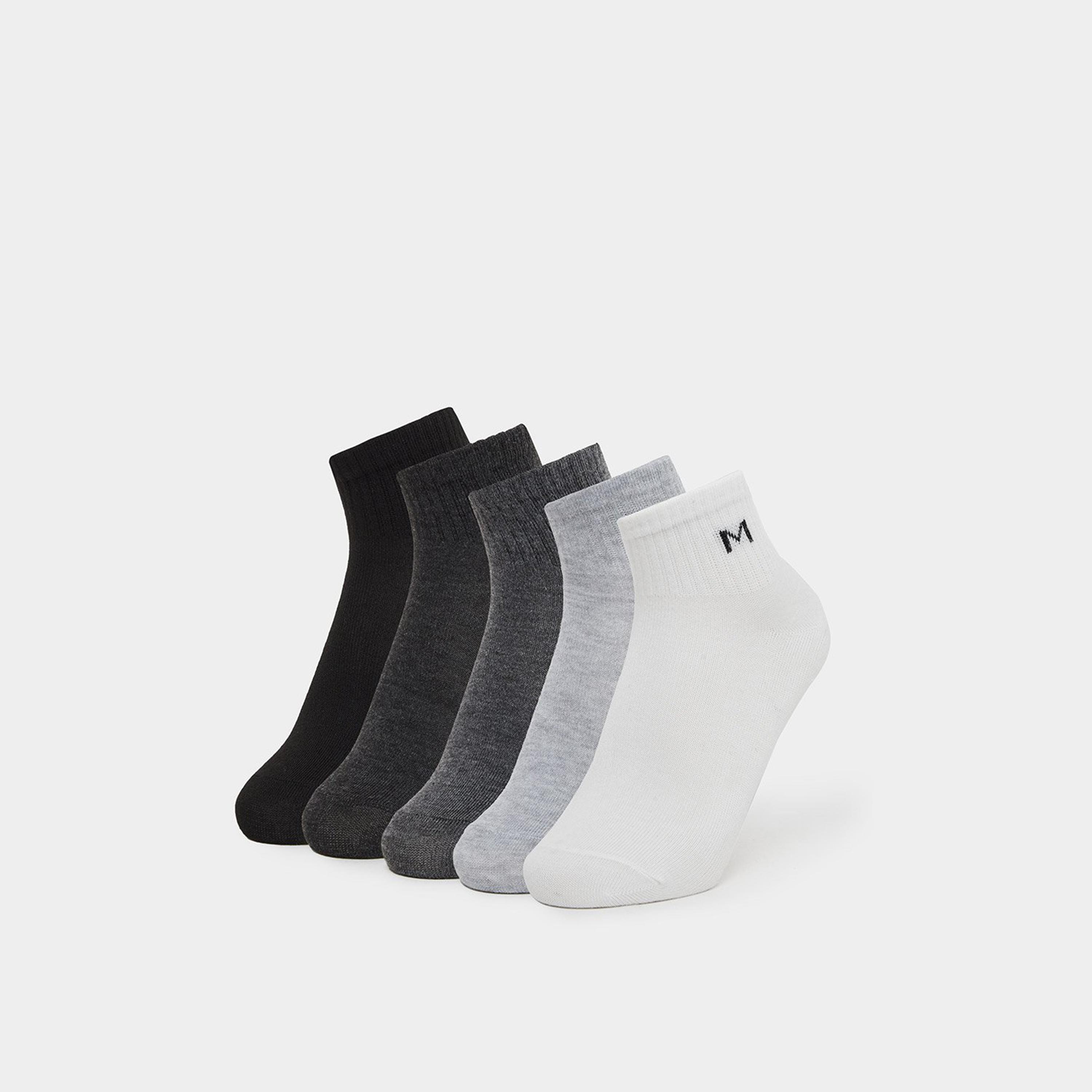 Styli Set of 3 - Ribbed Cuff Ankle Socks-men-socks-image-1