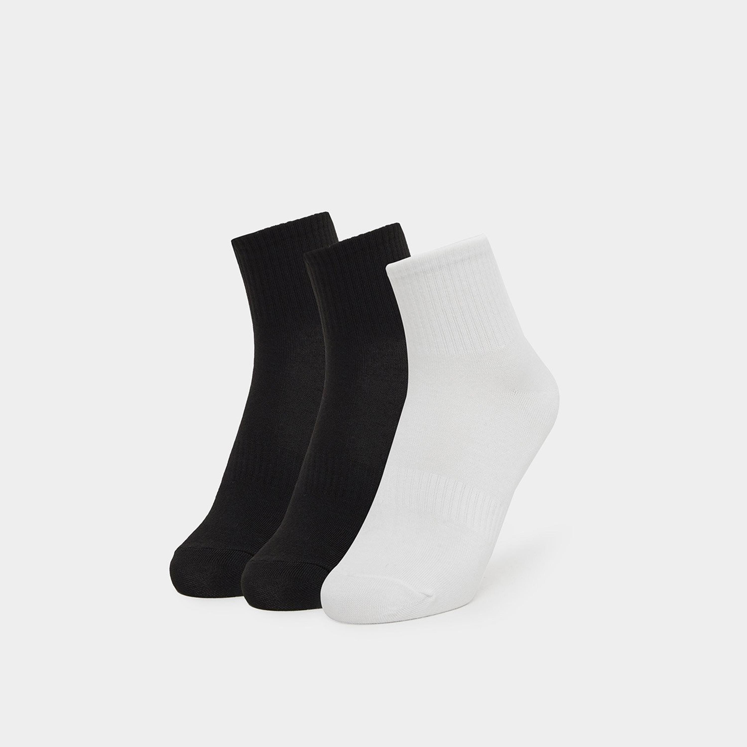 Styli Set of 3 - Ribbed Cuff Crew Socks-men-socks-image-1