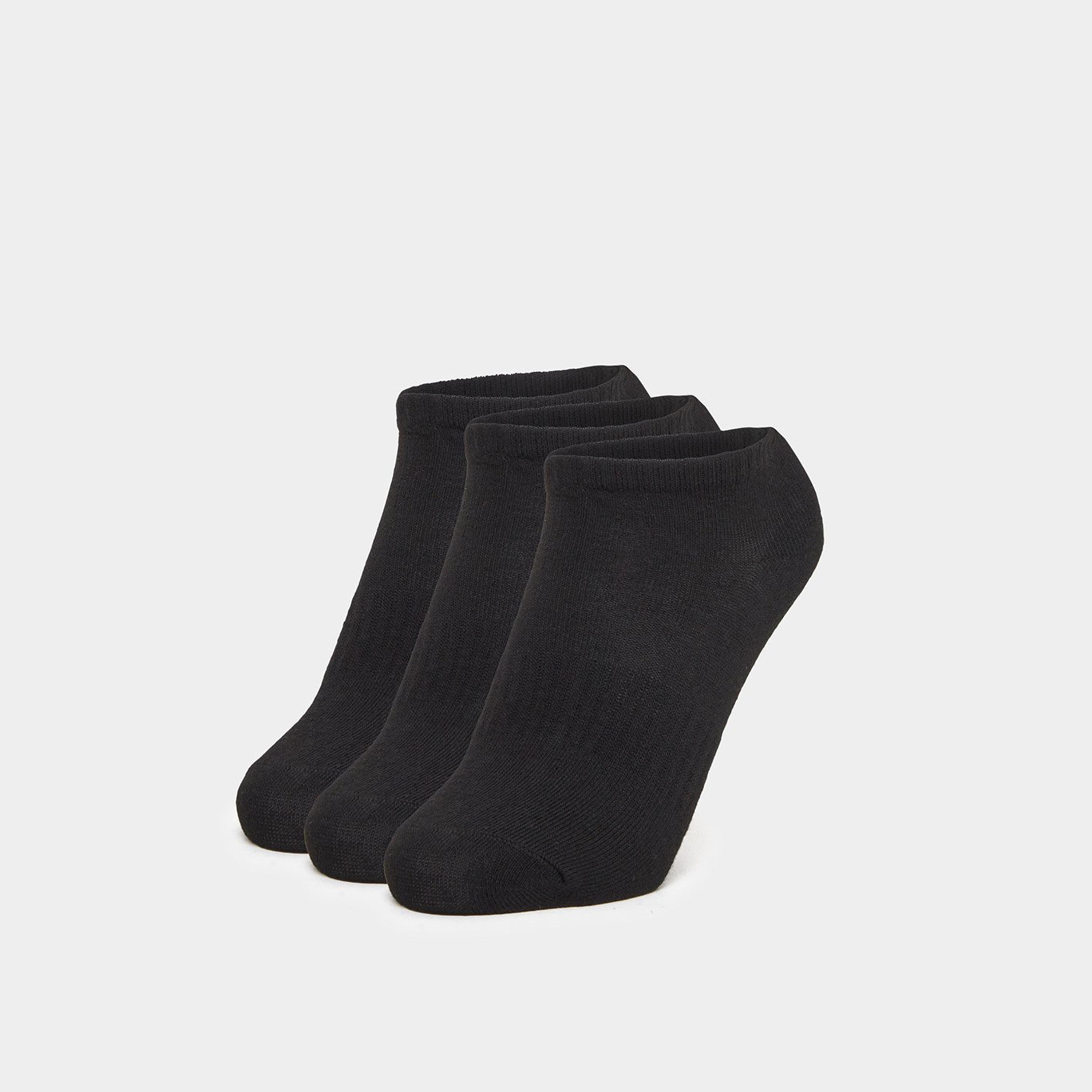 مجموعة من 3 جوارب سادة بطول الكاحل-men-socks-image-1
