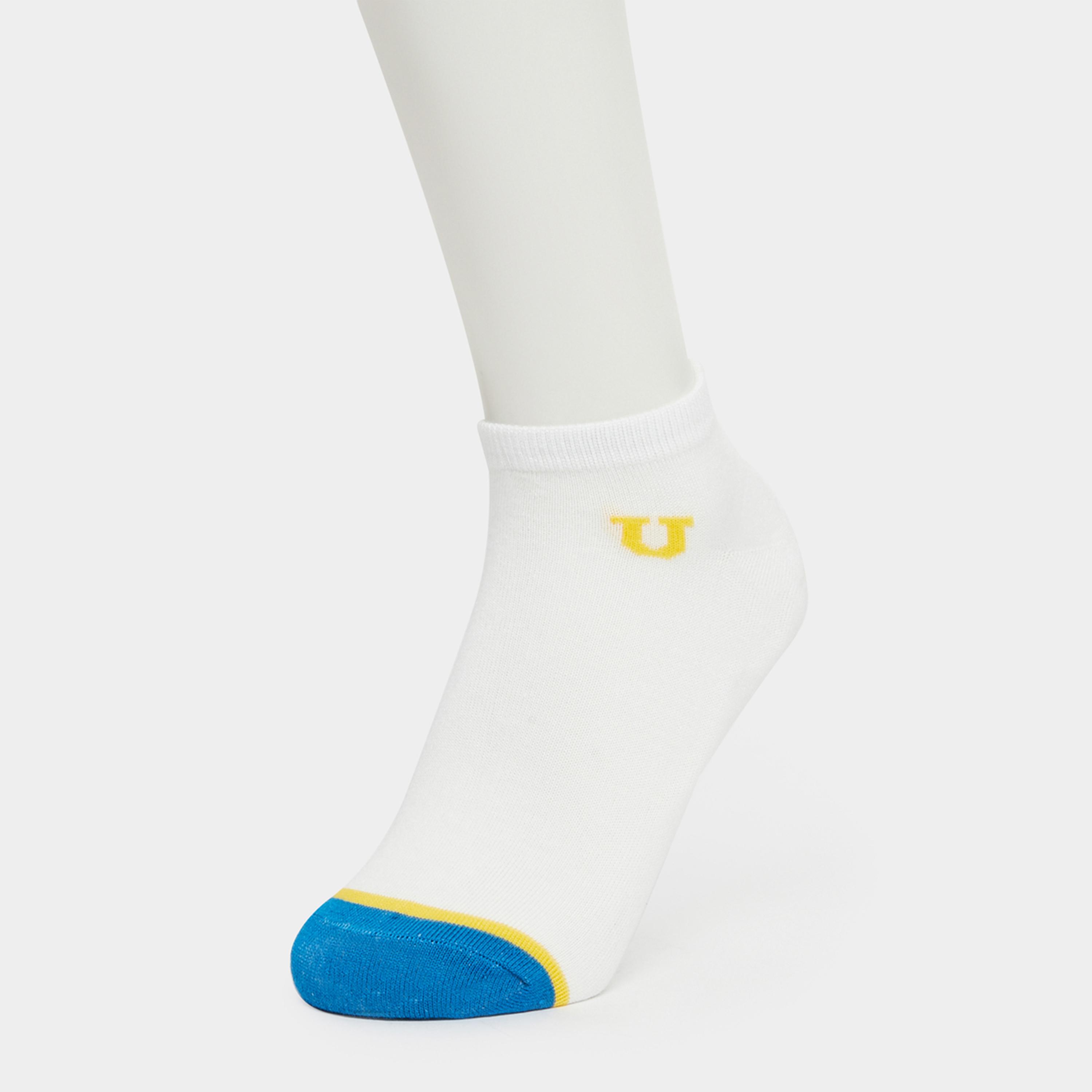 ستايلي - عبوة من 5 جوارب للكاحل بتفاصيل متباينة-men-socks-image-6