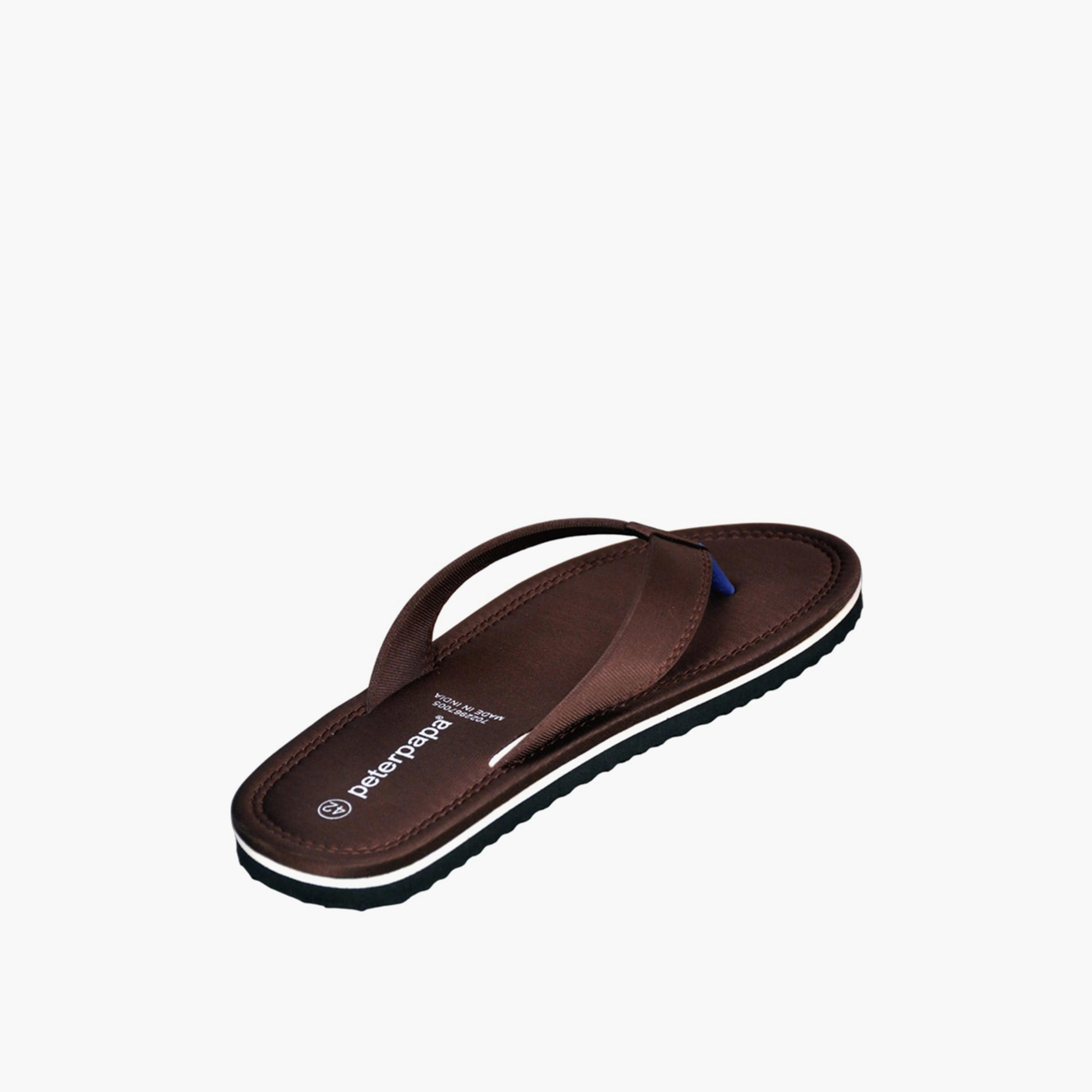 بيتربابا × ستايلي - شبشب رجالي بني اللون مطبوع عليه شعار-men-shoes-flipflopsandslides-image-3