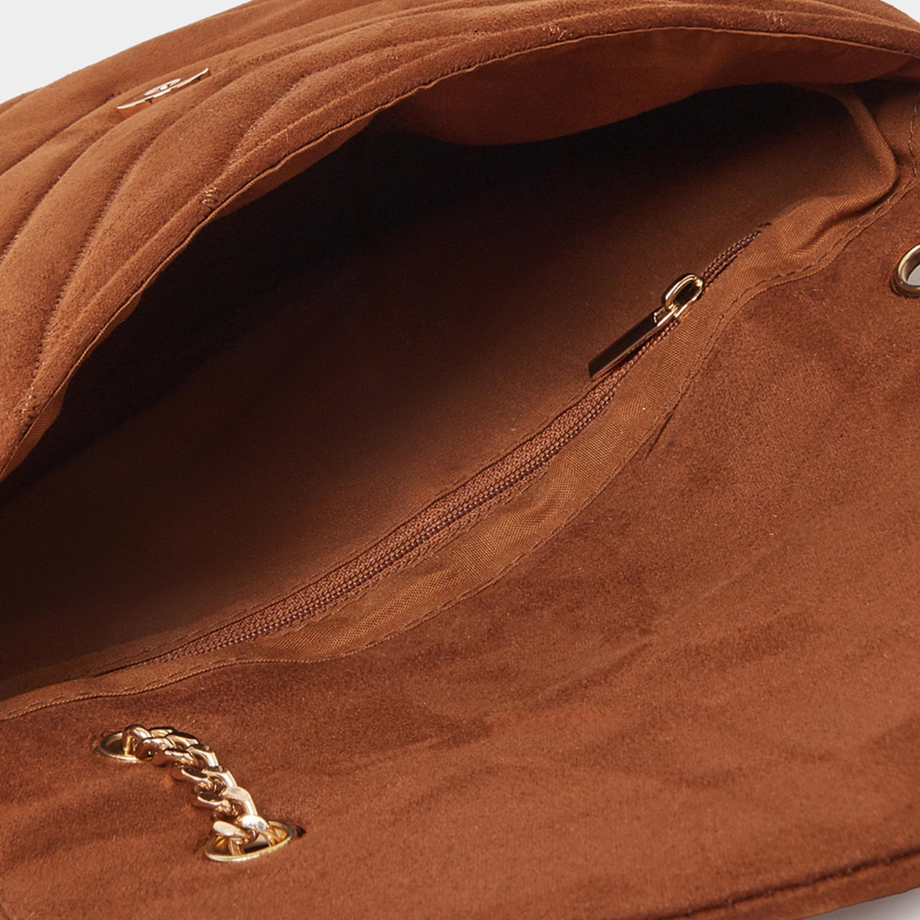 Styli Brown Chevron Shoulder Bag-women-bagsandwallets-handbags-image-3