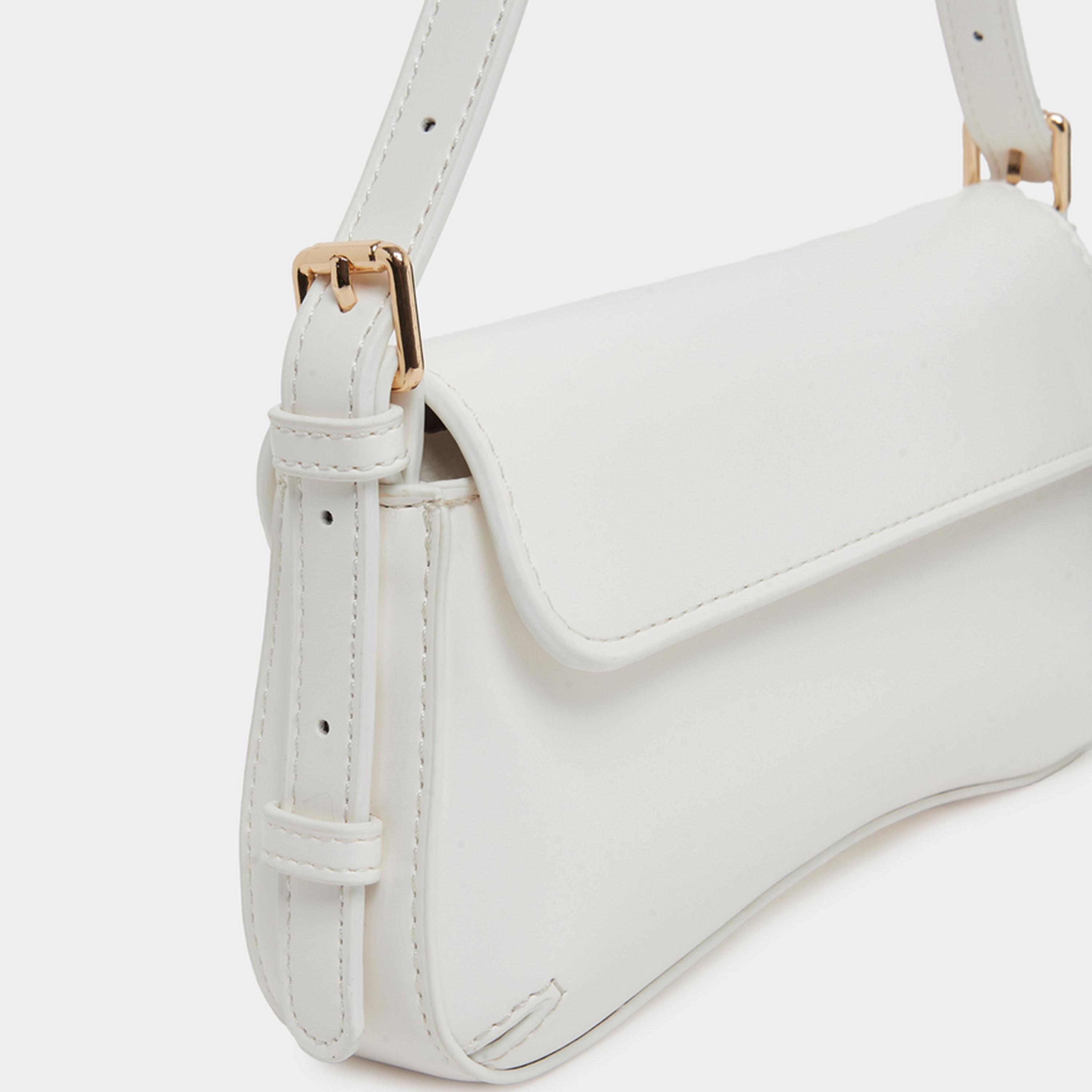Styli White Baguette Shoulder Bag-women-bagsandwallets-handbags-image-4