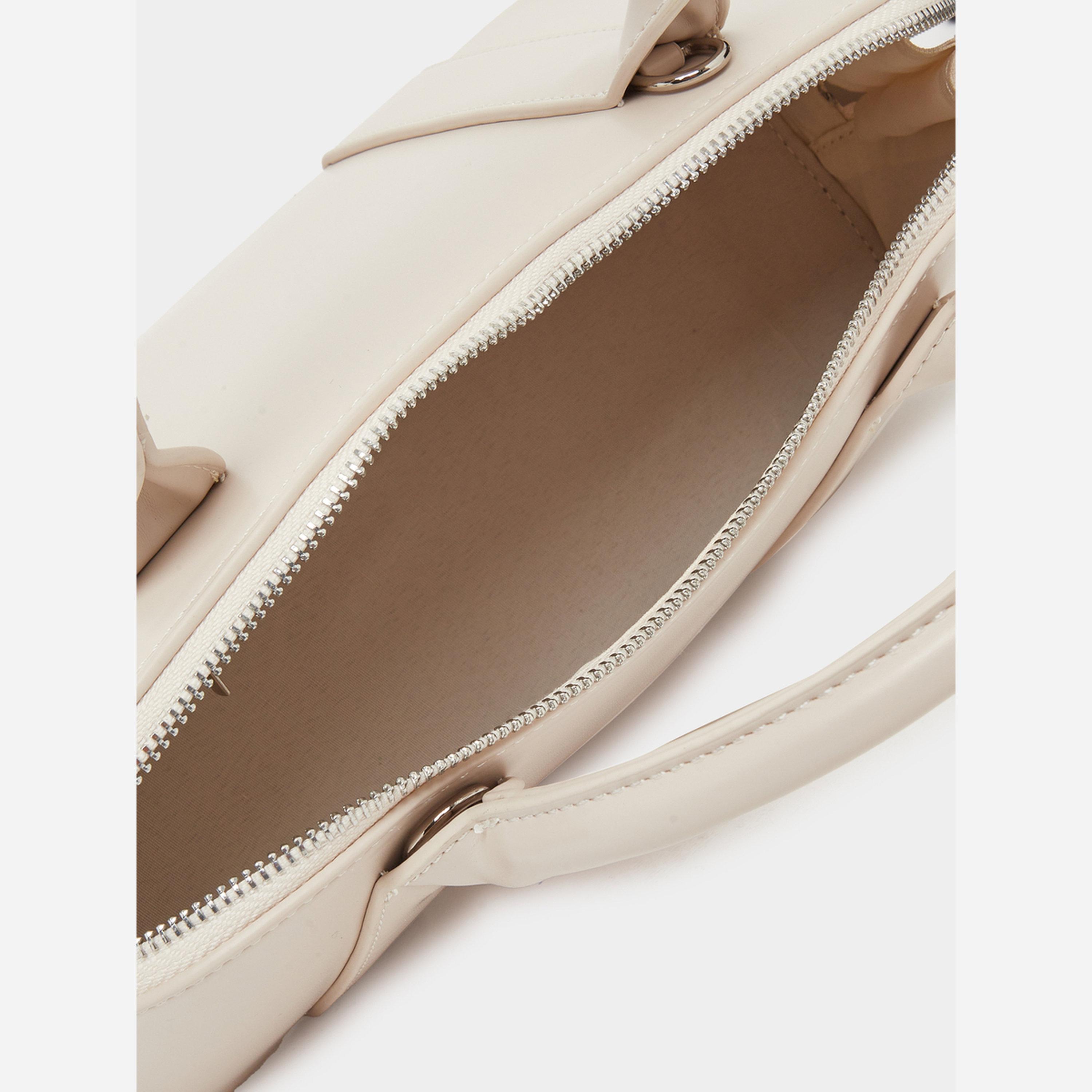 ستايلي - شنطة بولينج لون كريمي مزودة بسحاب إغلاق-women-bagsandwallets-handbags-image-3