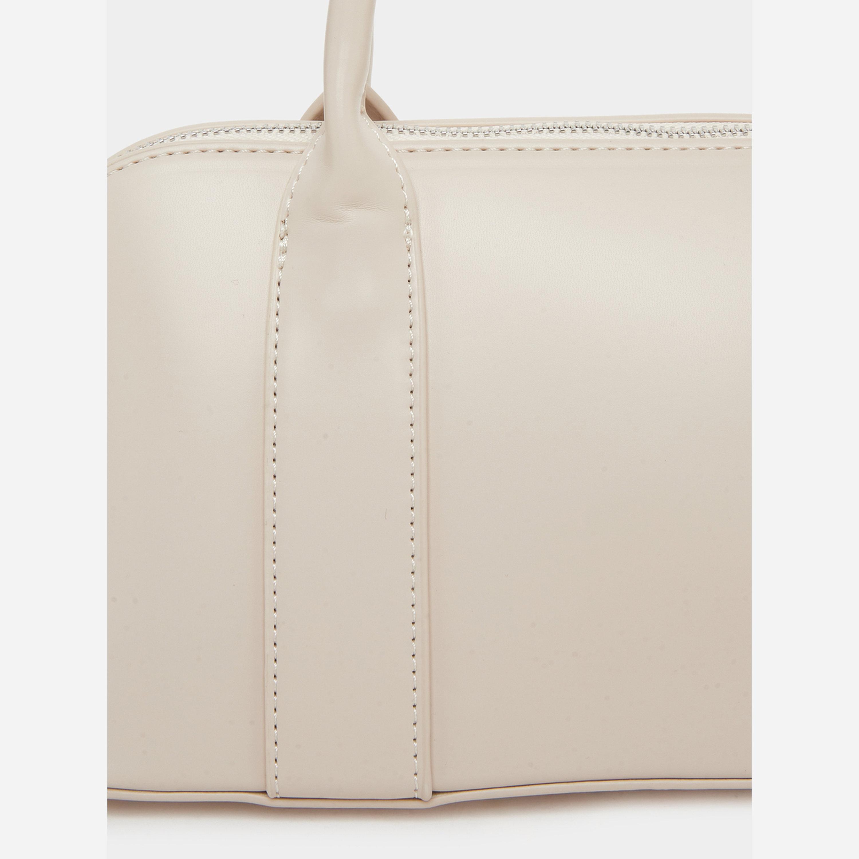 ستايلي - شنطة بولينج لون كريمي مزودة بسحاب إغلاق-women-bagsandwallets-handbags-image-4