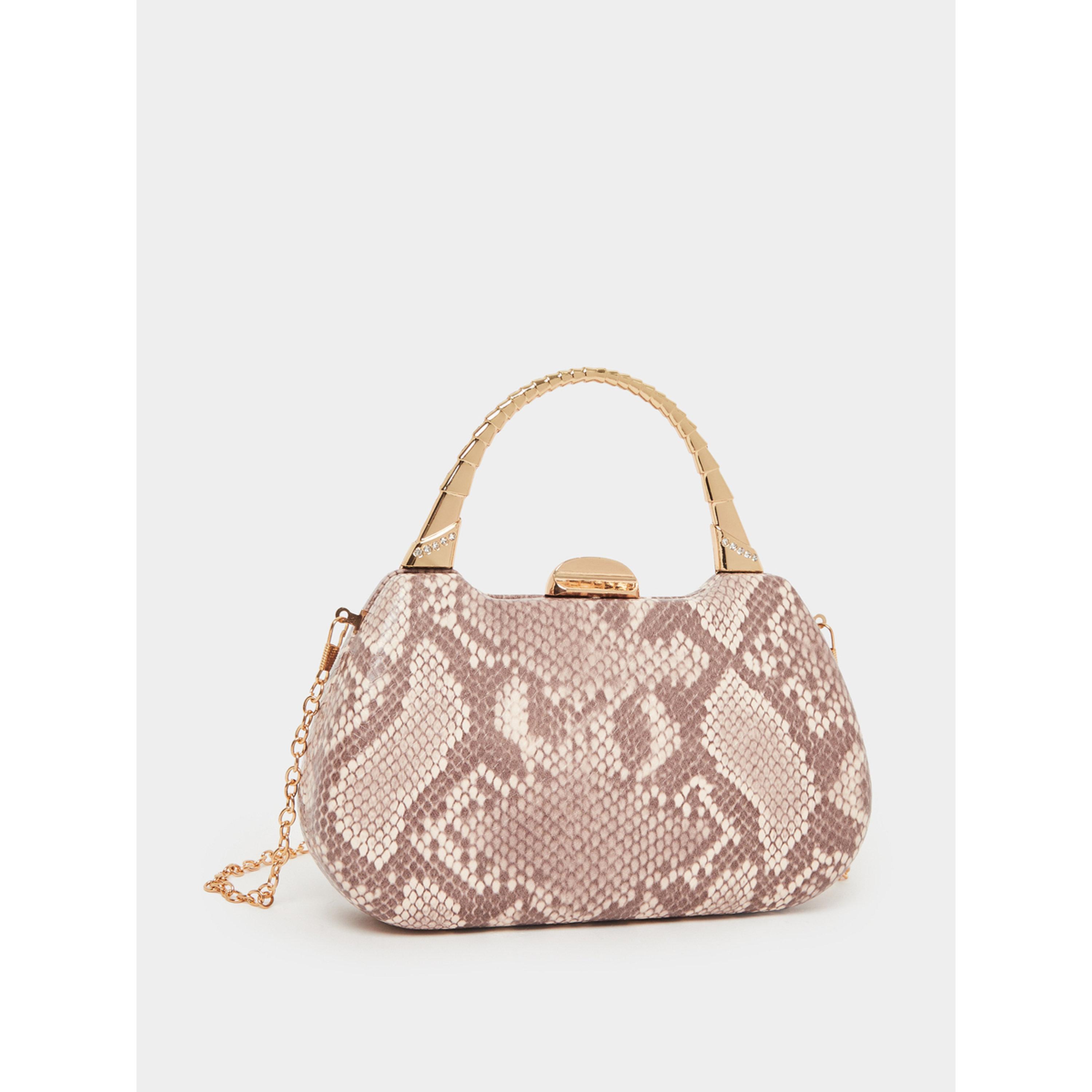 Styli Snakeskin Print Clutch Bag-women-bagsandwallets-handbags-image-1