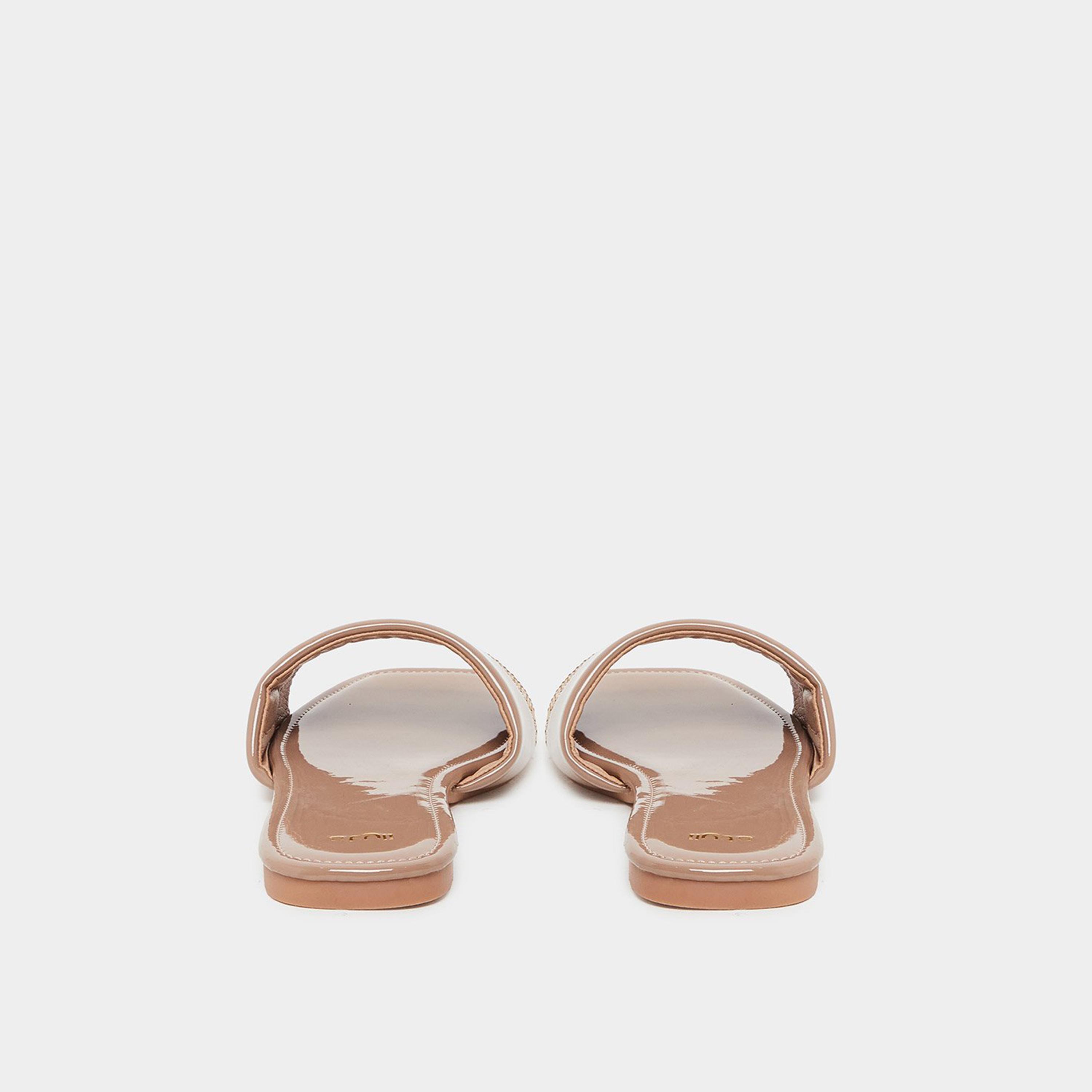 Styli Women Tan Woven Flat Sandals-women-shoes-sandals-flats-image-5
