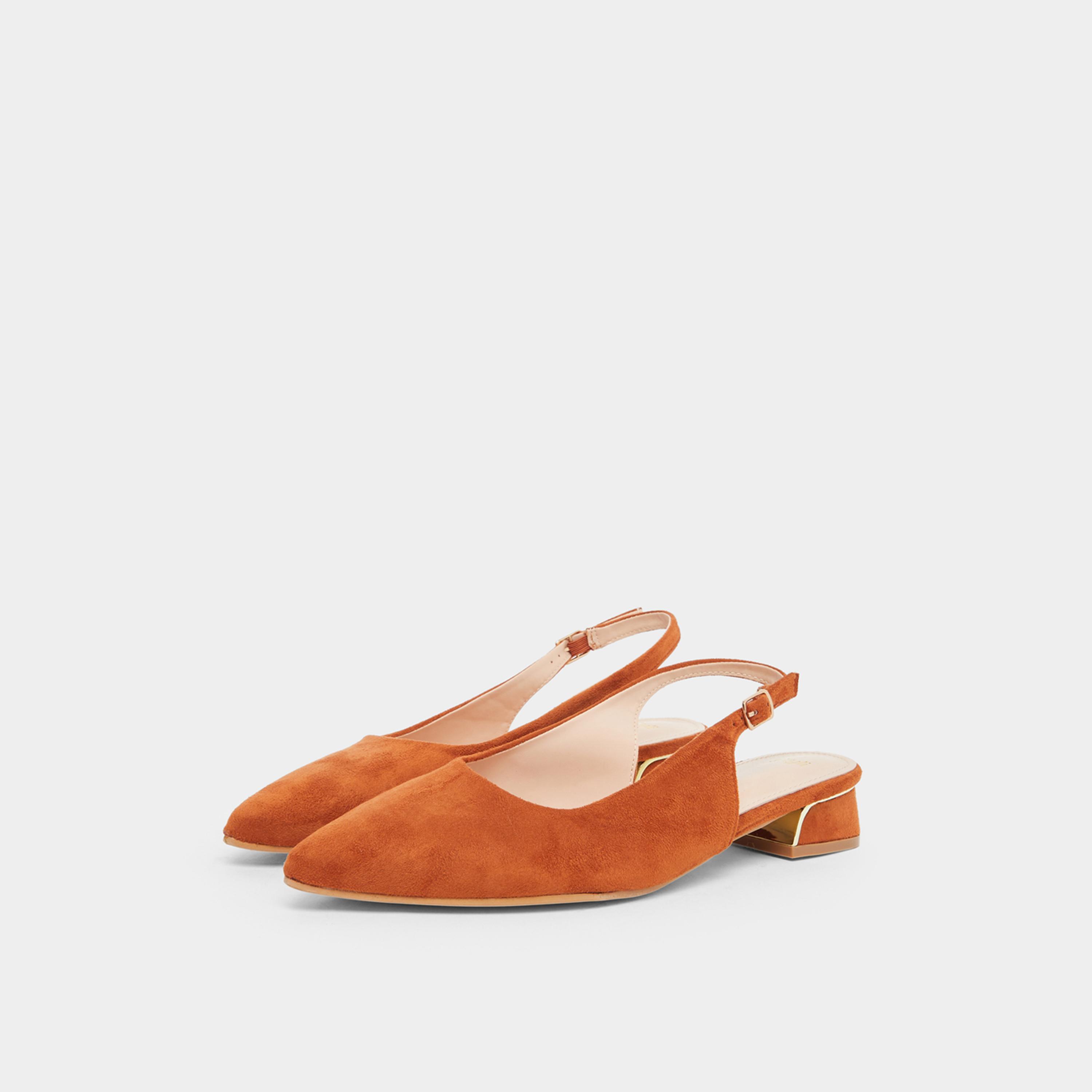 Styli Tan Suede Block Heel Slingbacks Shoes-women-shoes-sandals-heeled-image-1