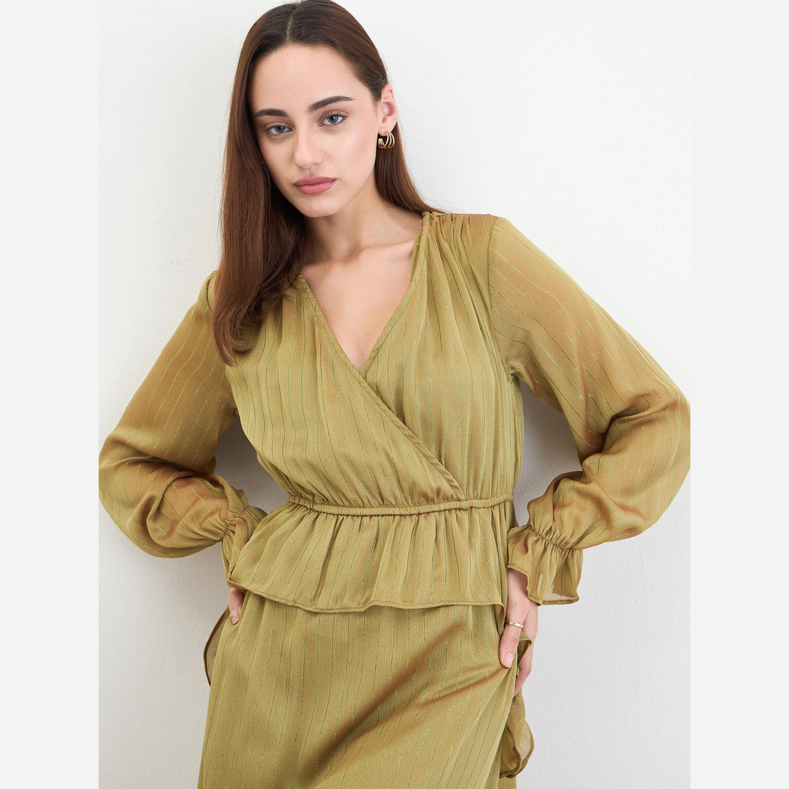 Styli Ruffled Flare Wrap Front Maxi Dress-women-clothing-dresses-image-4