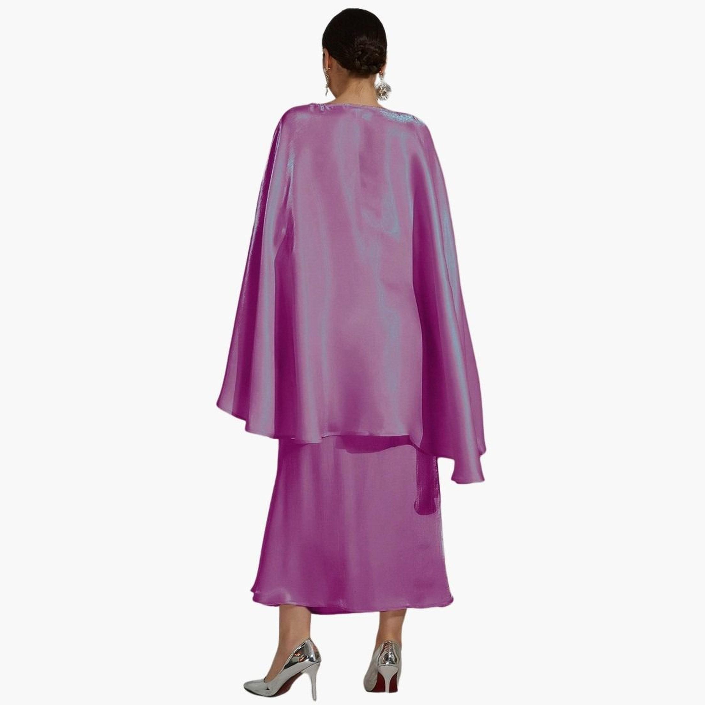 Take Two Women Solid Belted Slit Cut Sleeve Top and Skirt Co-Ords-women-clothing-coordsets-image-4