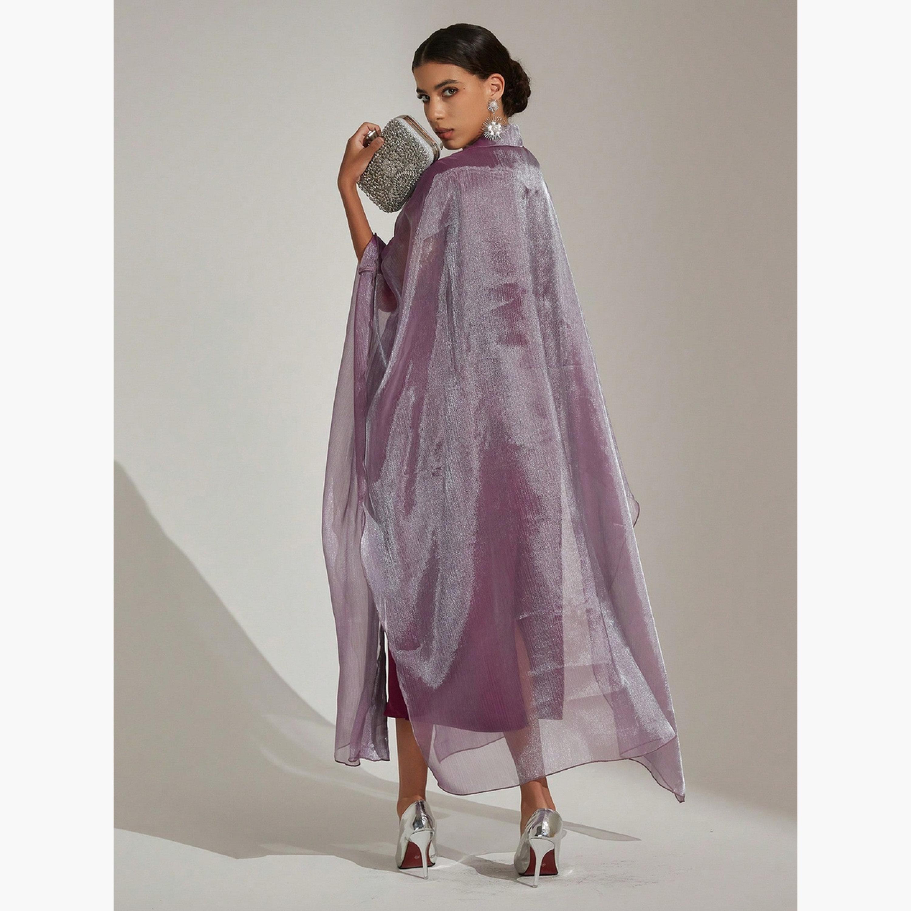 Take Two Flat Collar Sheer Abaya and Cami Dress Co Ords-women-clothing-coordsets-image-2