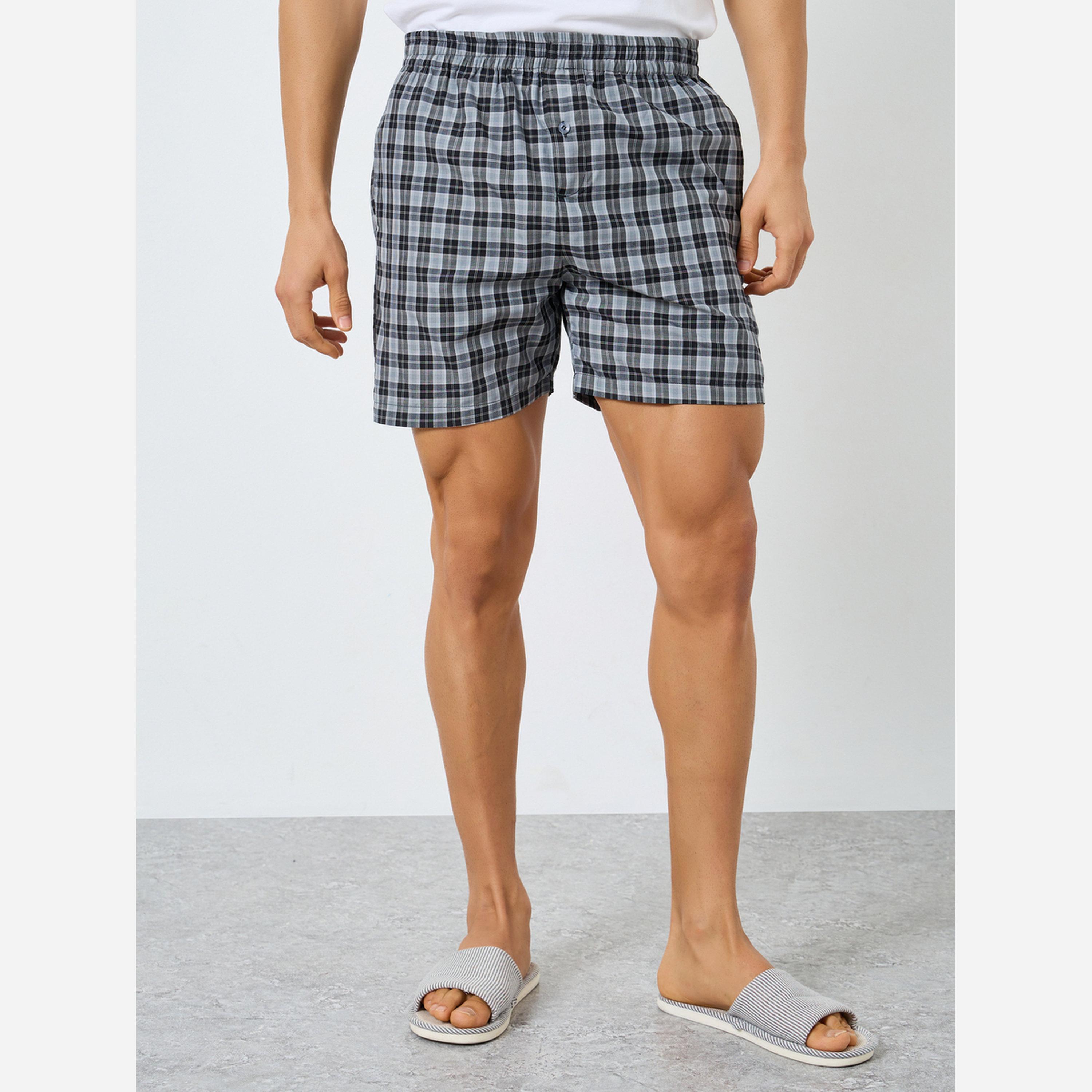 Styli Pack of 2 - Men Cotton Boxers with Button-men-clothing-innerwear-underwear-image-3
