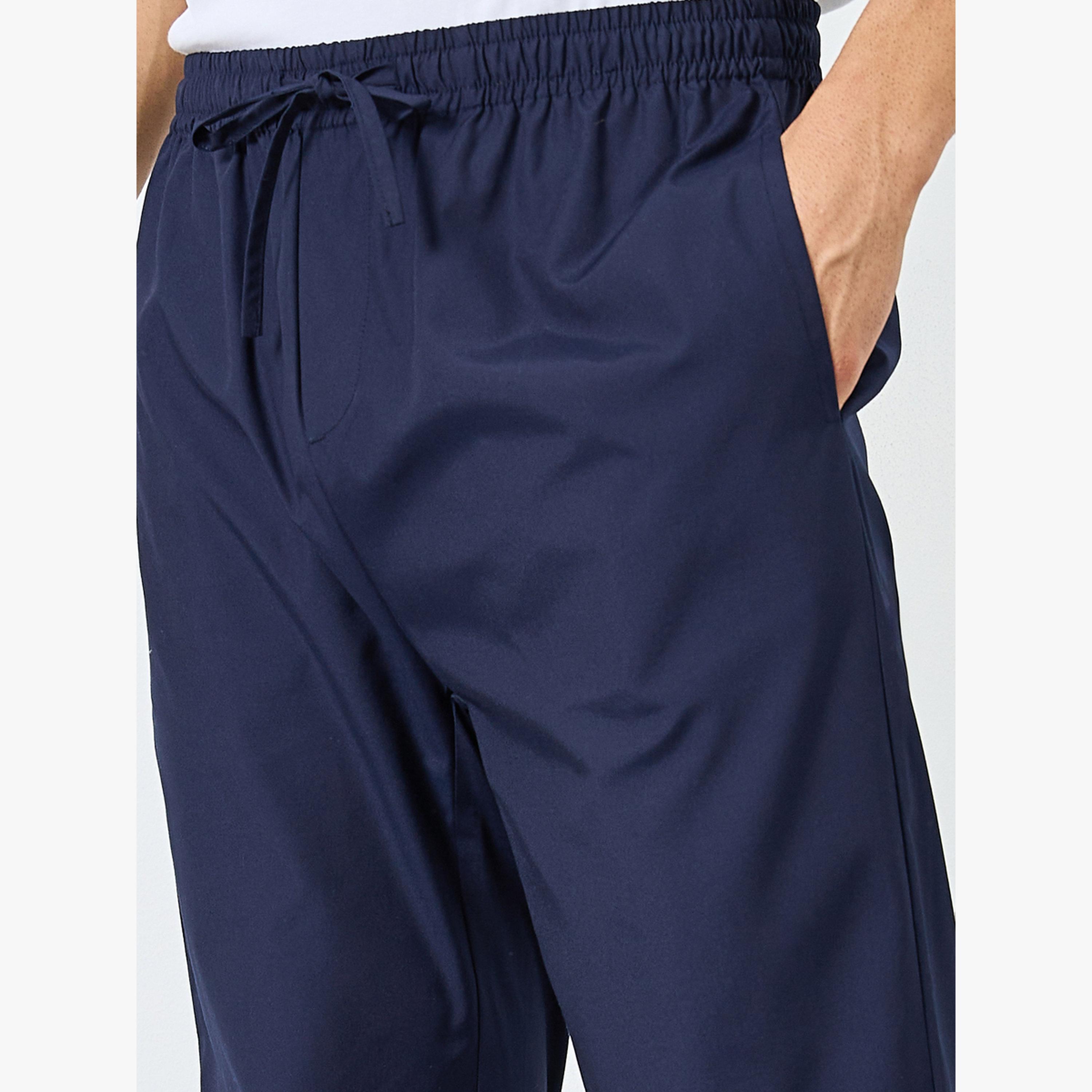 بنطال بيجاما قطن بقصة مريحة للرجال-men-clothing-nightwear-pyjamaandshorts-image-3