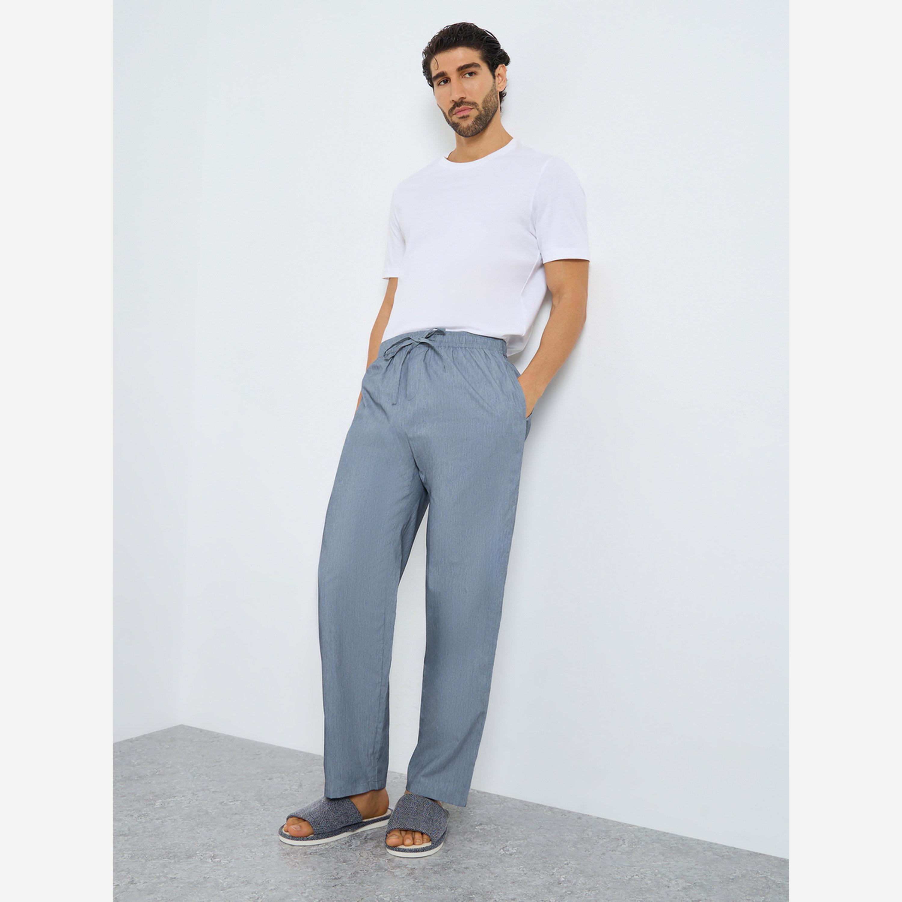 Styli Pack of 2 - Men Relaxed Fit Cotton Pyjama-men-clothing-nightwear-pyjamaandshorts-image-2