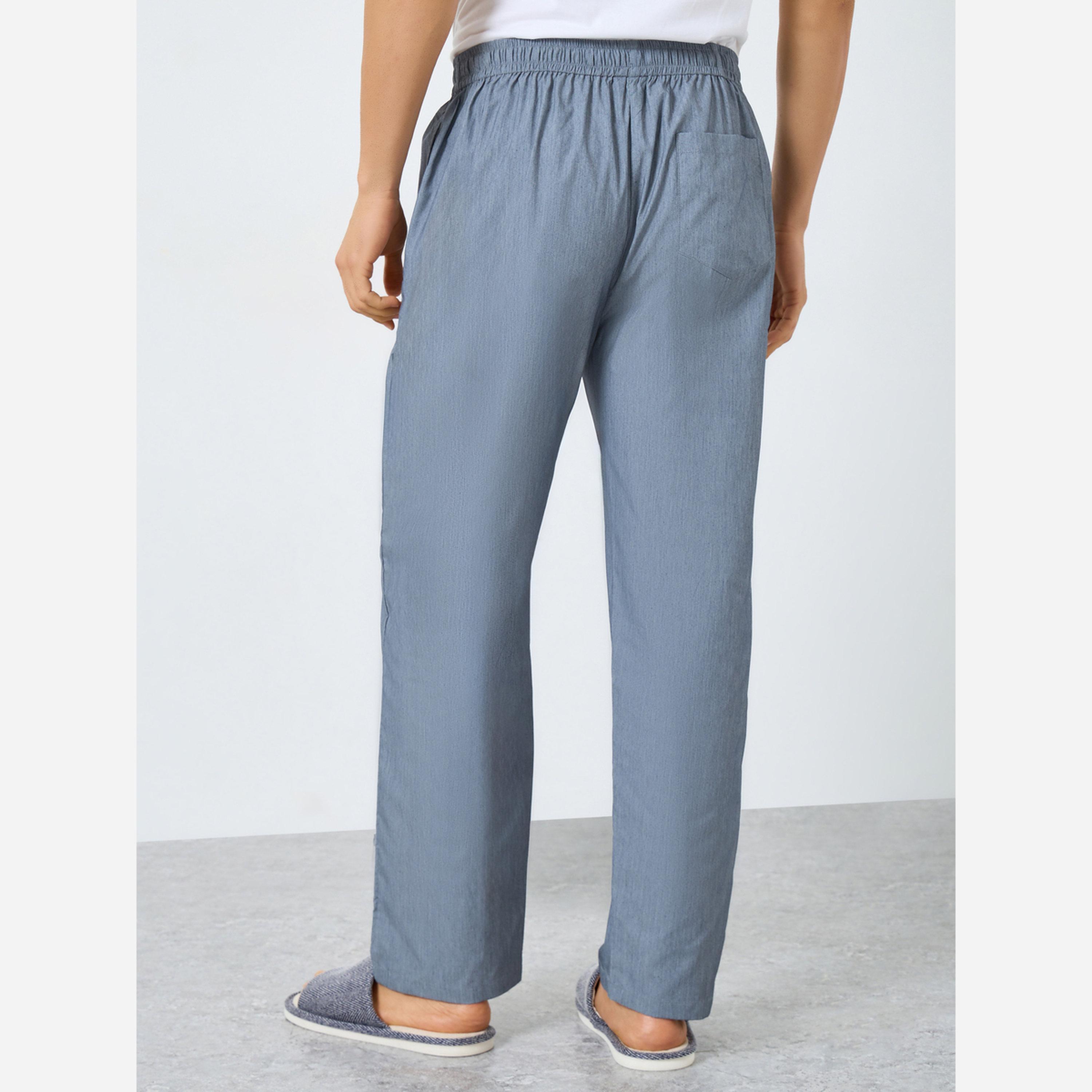 Styli Pack of 2 - Men Relaxed Fit Cotton Pyjama-men-clothing-nightwear-pyjamaandshorts-image-4