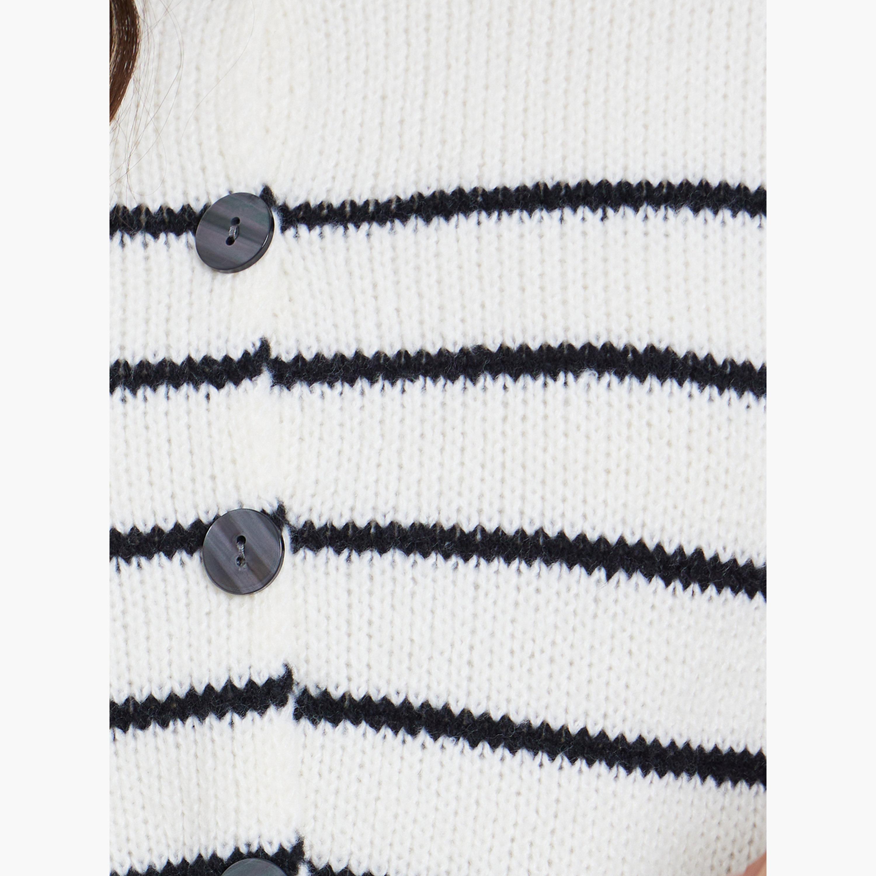Styli Women Striped Knit Cardigan-women-clothing-cardigansandjumpers-cardigans-image-5