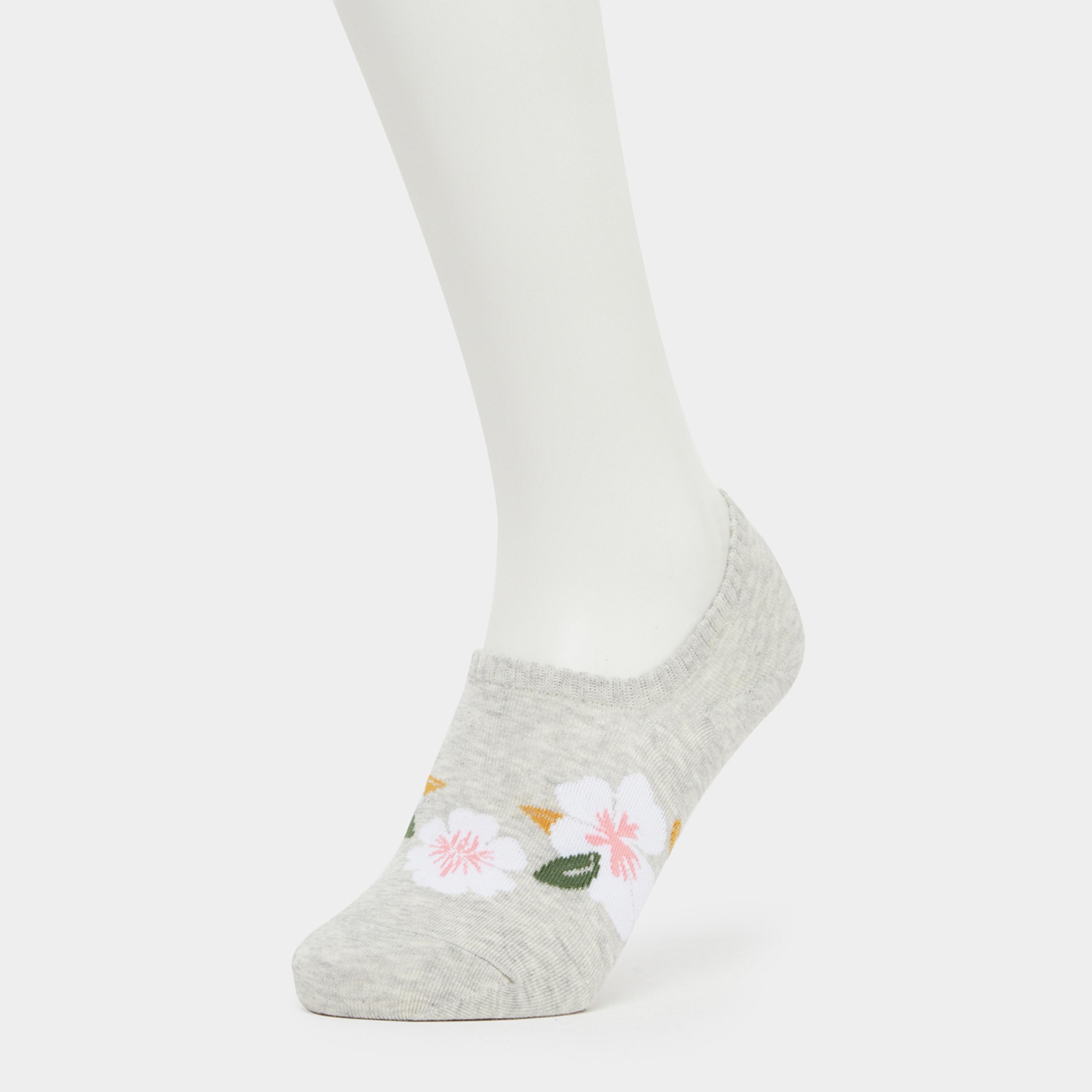ستايلي - عبوة من قطع - 3 جوارب بطبعة زهور-women-socksandstockings-image-4
