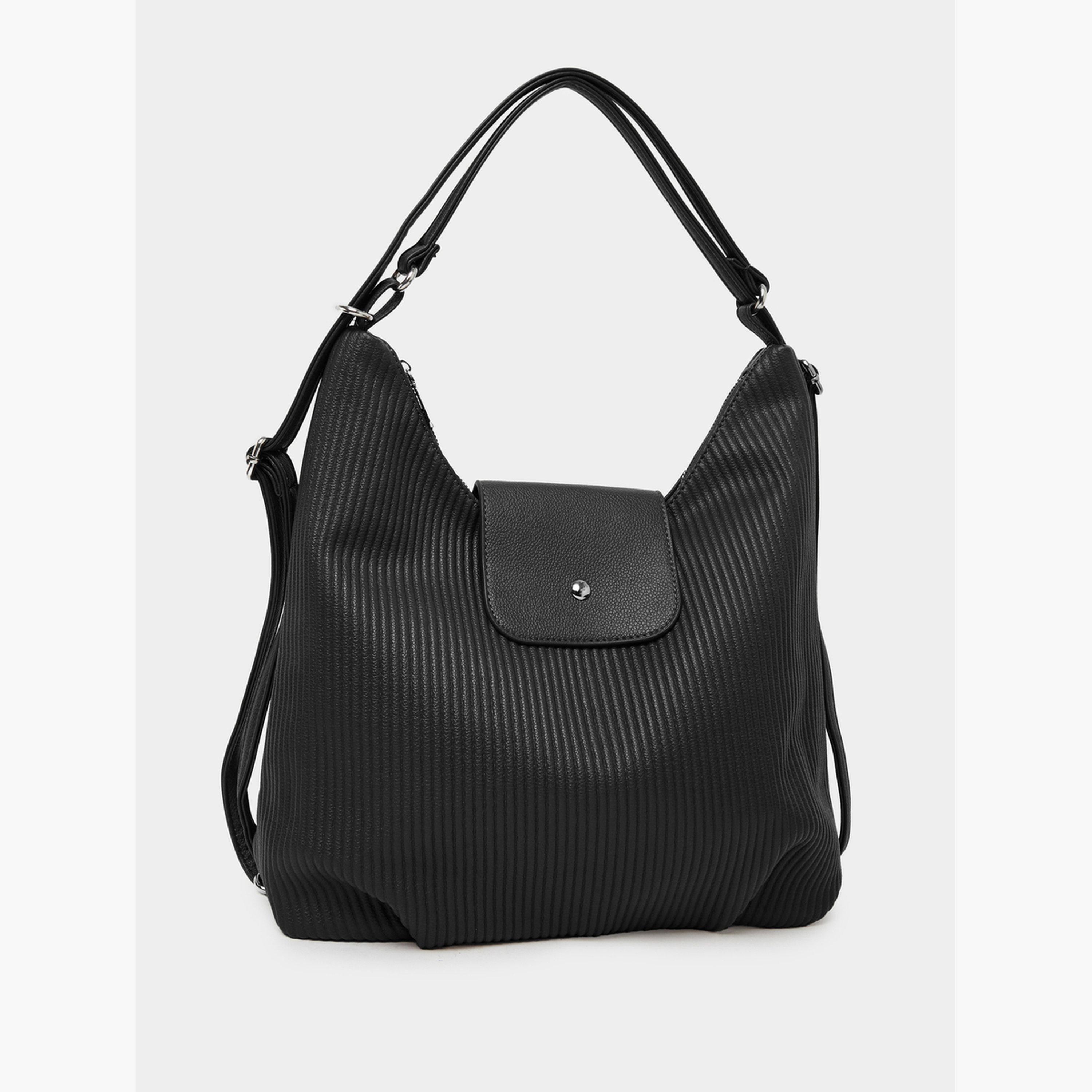 حقيبة كتف بقماش بارز-women-bagsandwallets-handbags-image-1