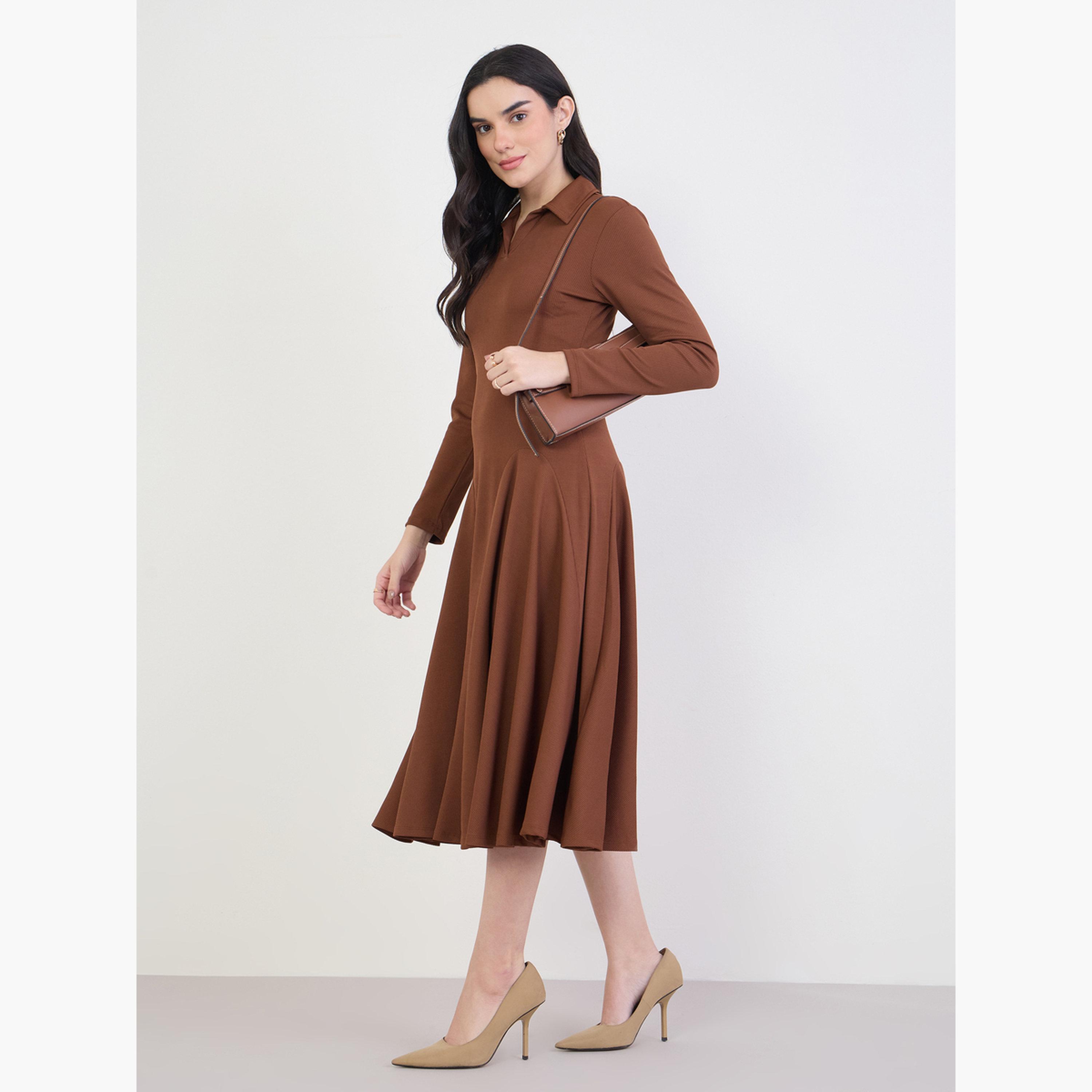 طقم قميص بأزرار وبنطلون-women-clothing-dresses-image-2