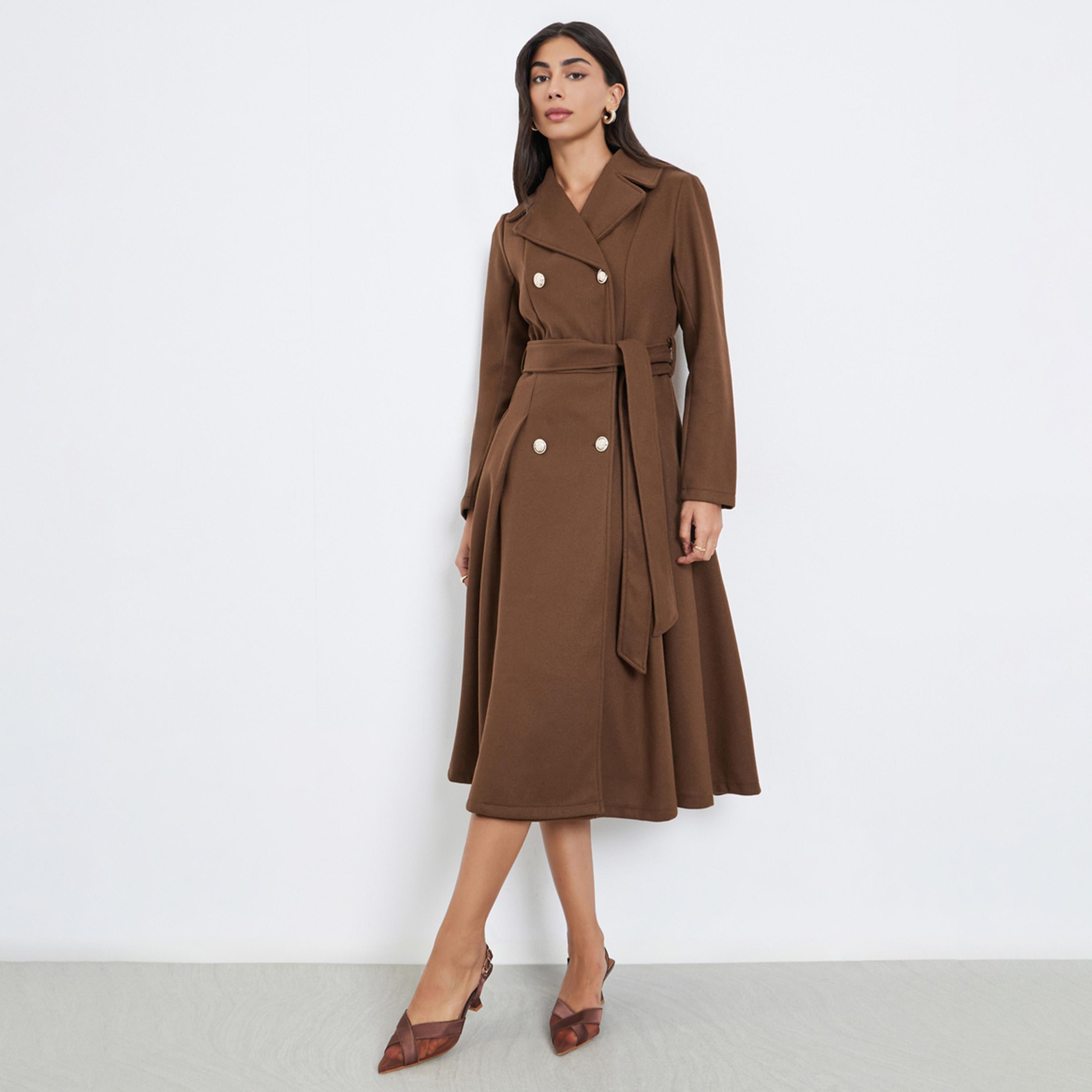 Styli Buttoned Long Sleeves Blazer Midi Dress-women-clothing-dresses-image-1