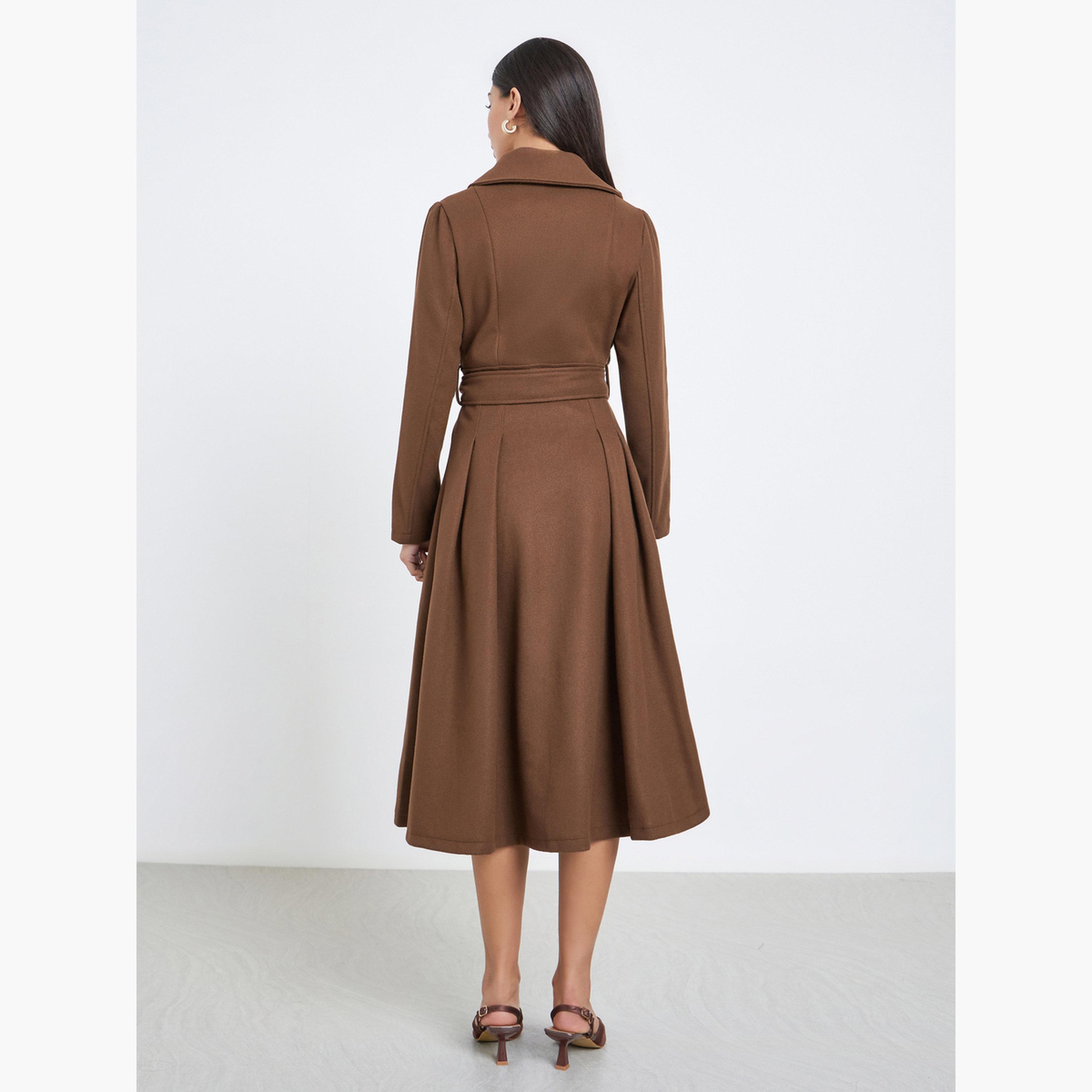 Styli Buttoned Long Sleeves Blazer Midi Dress-women-clothing-dresses-image-3