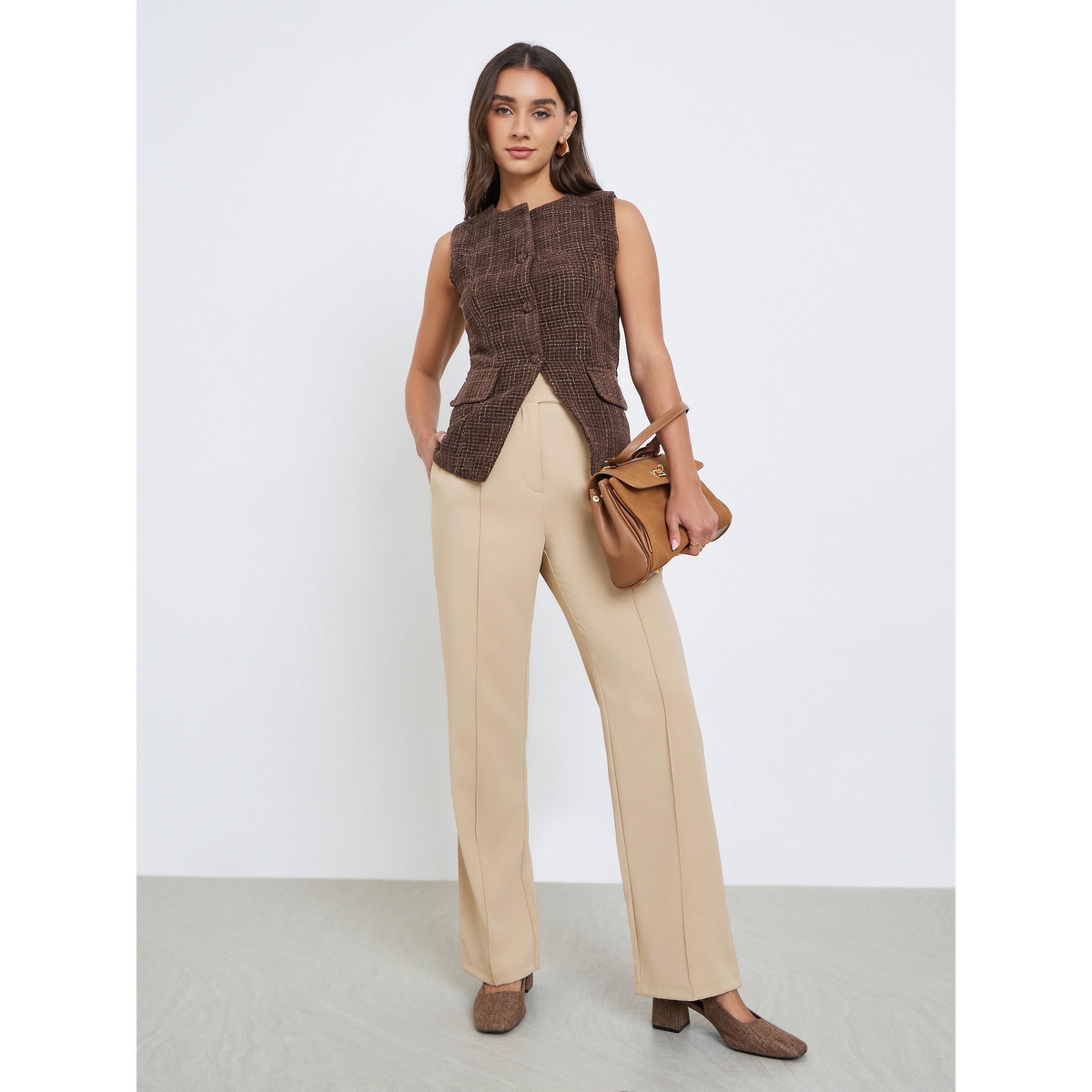 صدرية بدون أكمام بنمط تويد بوكليه-women-clothing-shirtsandblouses-blouses-image-2