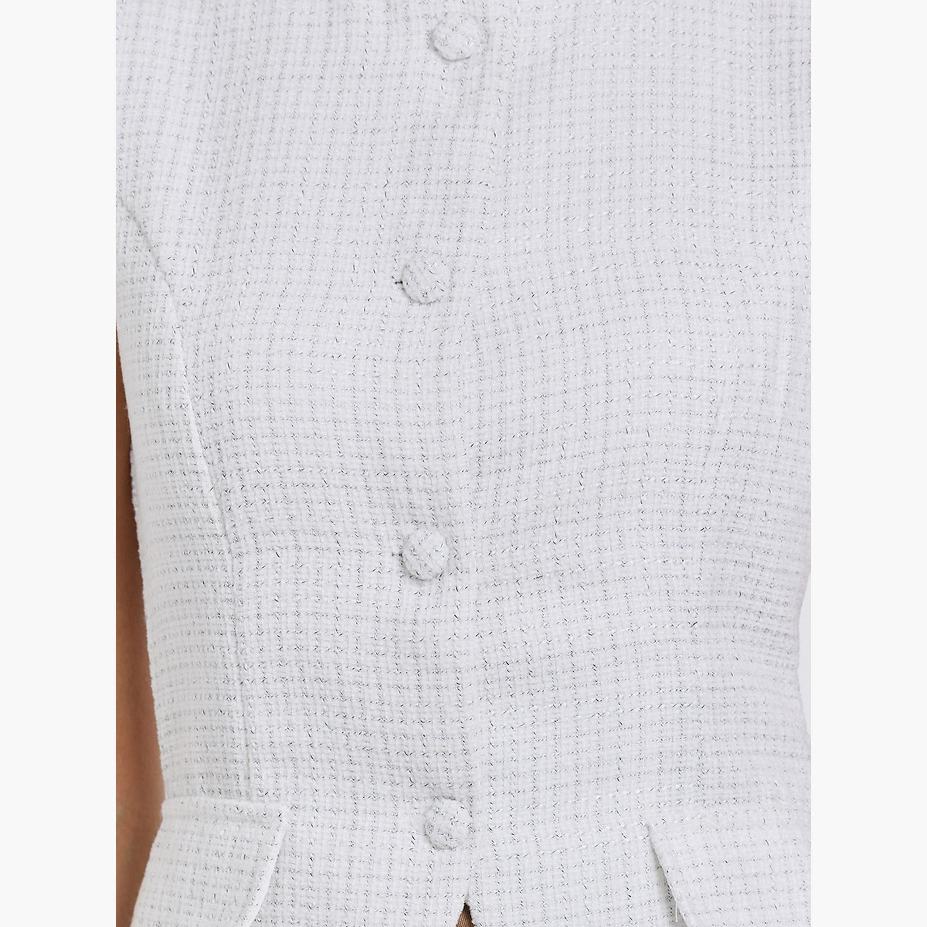 ستايلي - صدرية بدون أكمام بتصميم تويد من بوكل-women-clothing-shirtsandblouses-blouses-image-4