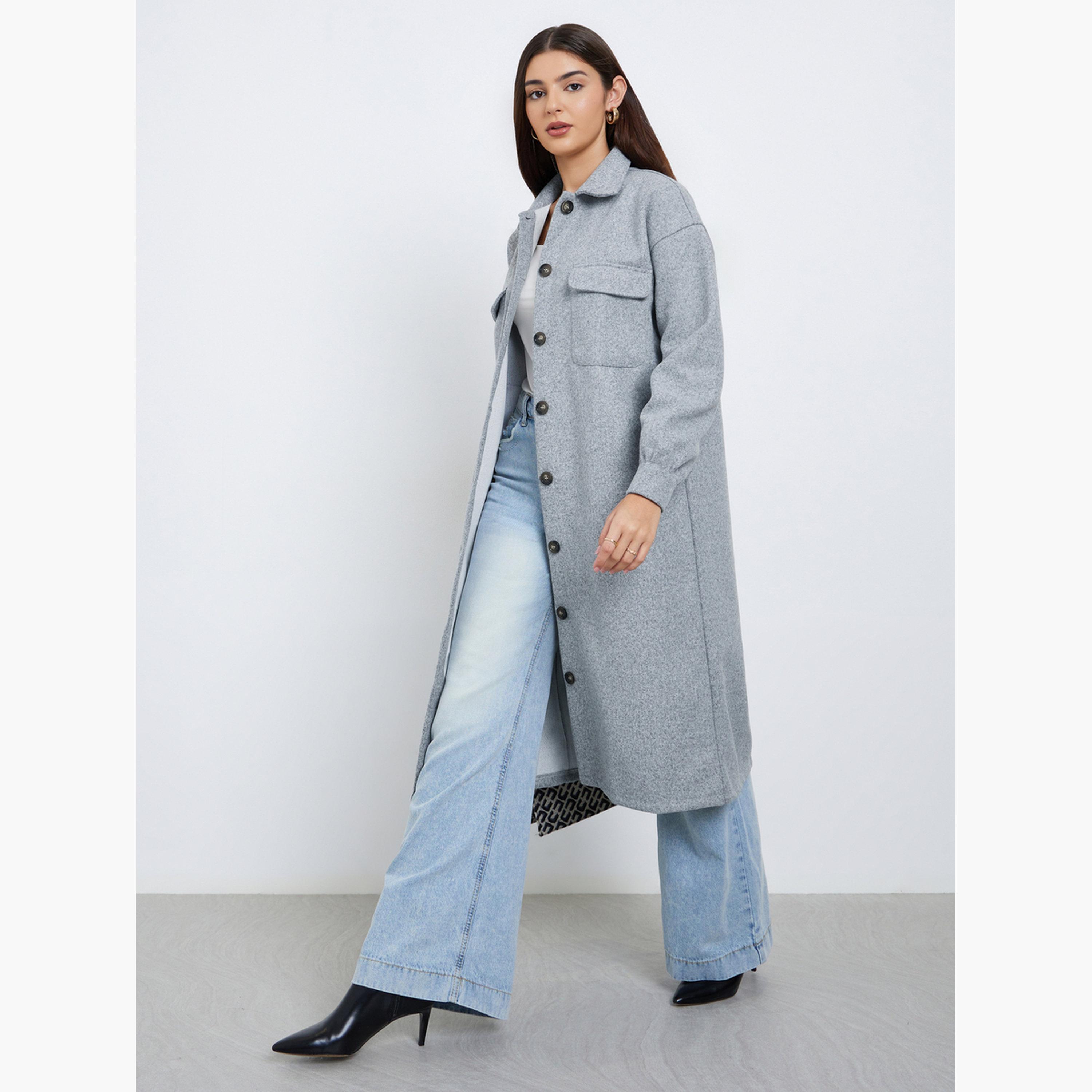 ستايلي - معطف رمادي متوسط ​​الحجم من الصوف-women-clothing-coatsandjackets-coats-image-2