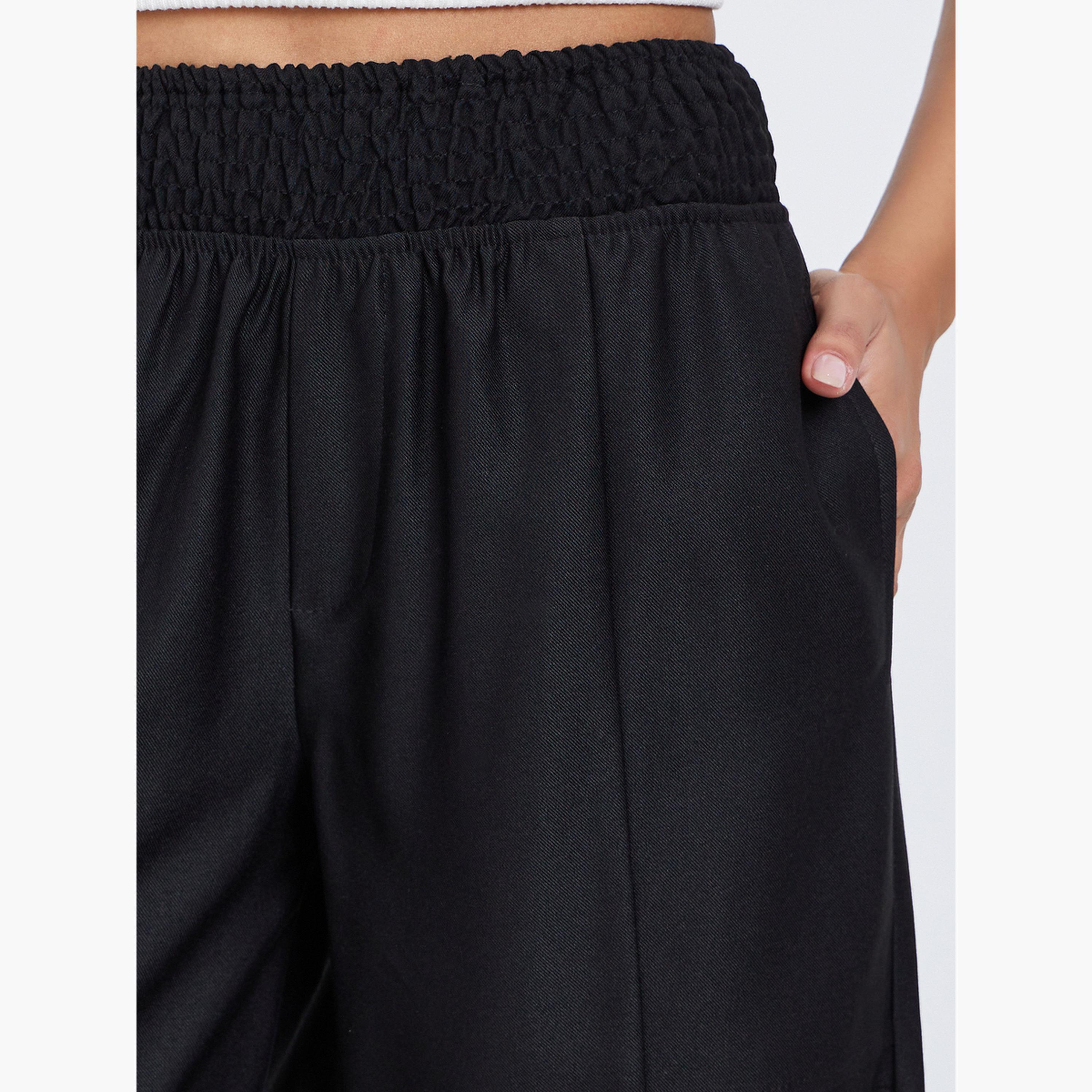 ستايلي - بنطال رياضي مريح بخصر مرتفع وحواف ضيقة-women-clothing-bottoms-joggers-image-3