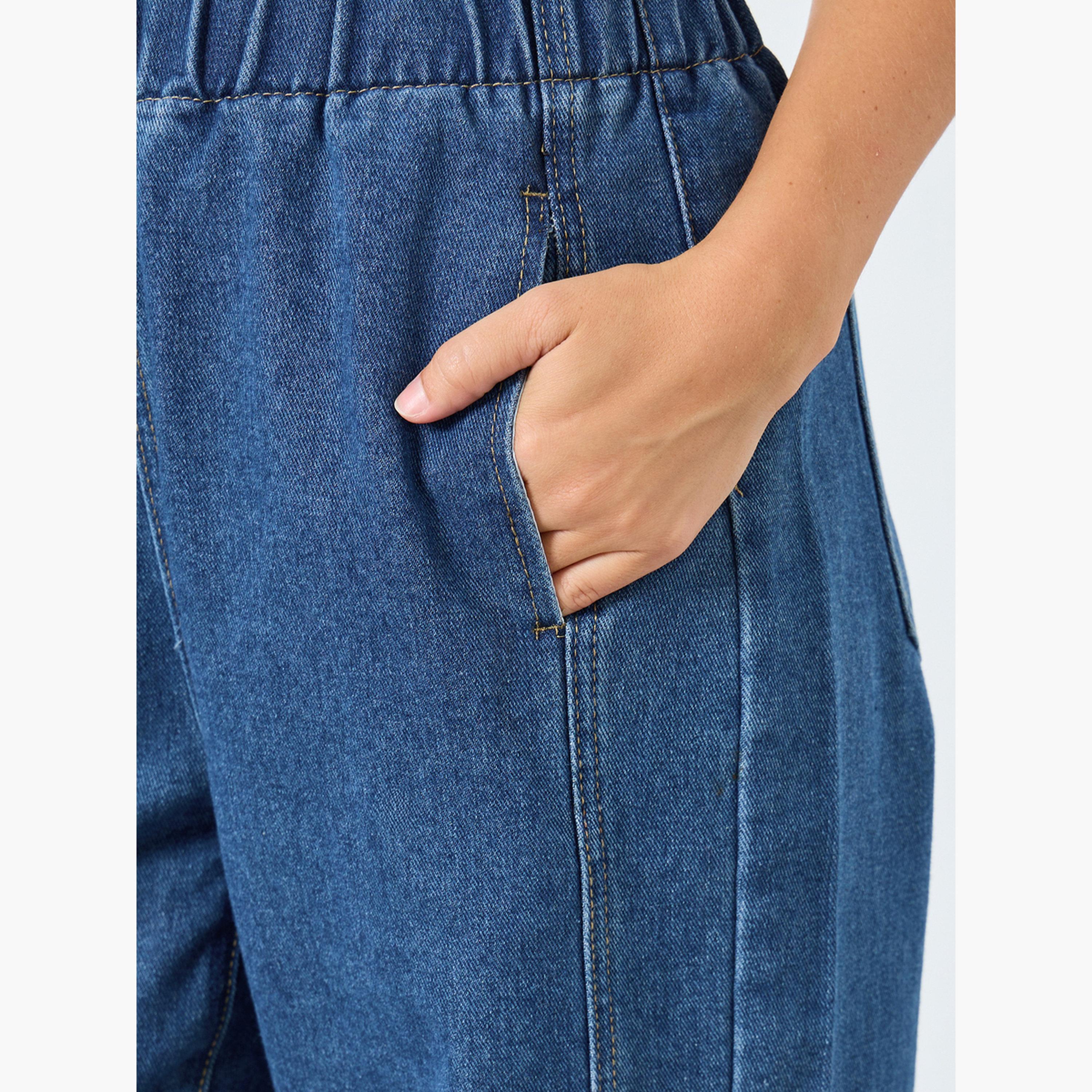 Styli Women Barrel Fit Jeans with Cut and Sew Panel-women-clothing-bottoms-jeans-image-3