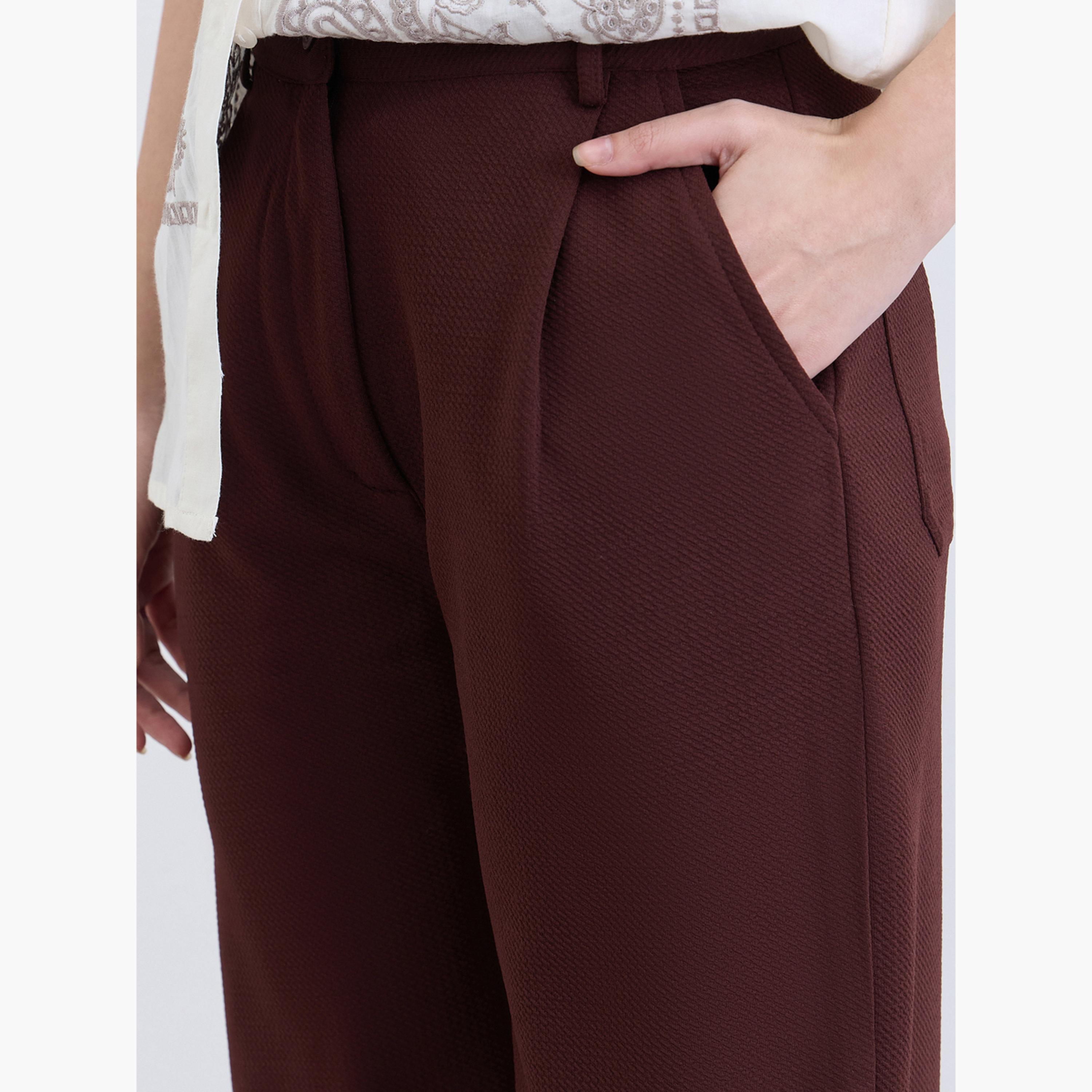 طقم قميص بأزرار وبنطلون-women-clothing-bottoms-trousers-image-3