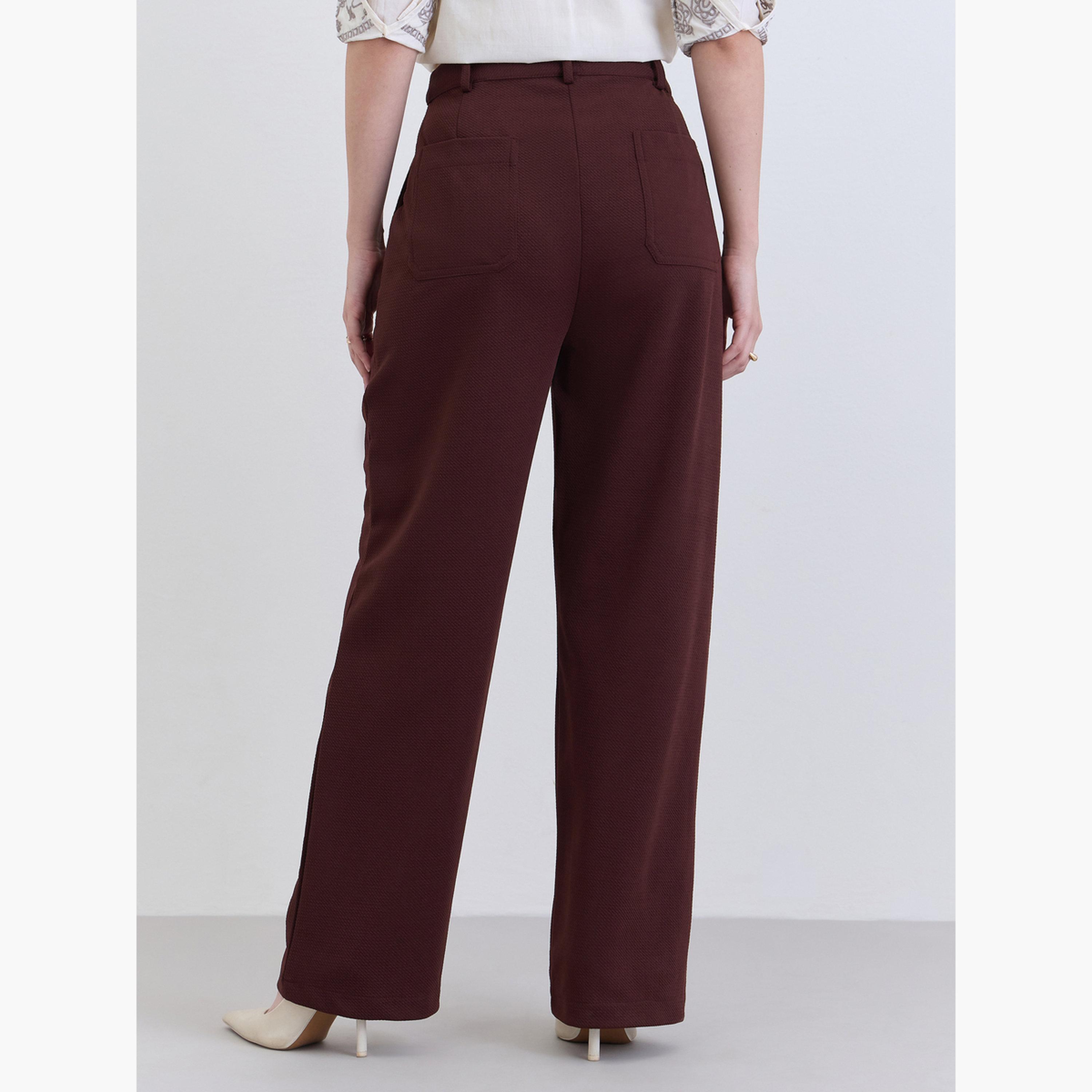 طقم قميص بأزرار وبنطلون-women-clothing-bottoms-trousers-image-4