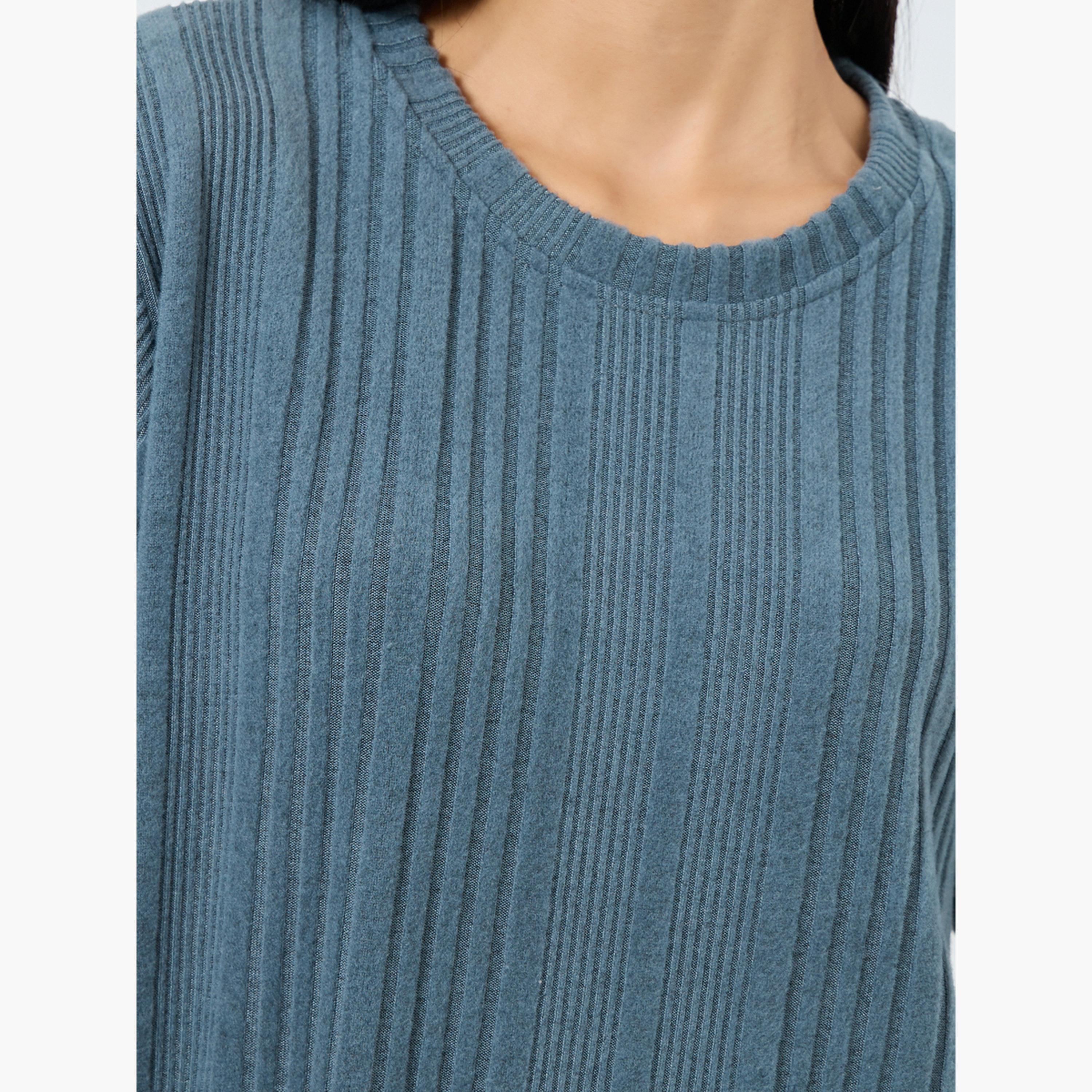 ستايلي - بيجاما قميص مضلع ممشط للنساء-women-clothing-nightwear-pyjamas-longsets-image-6