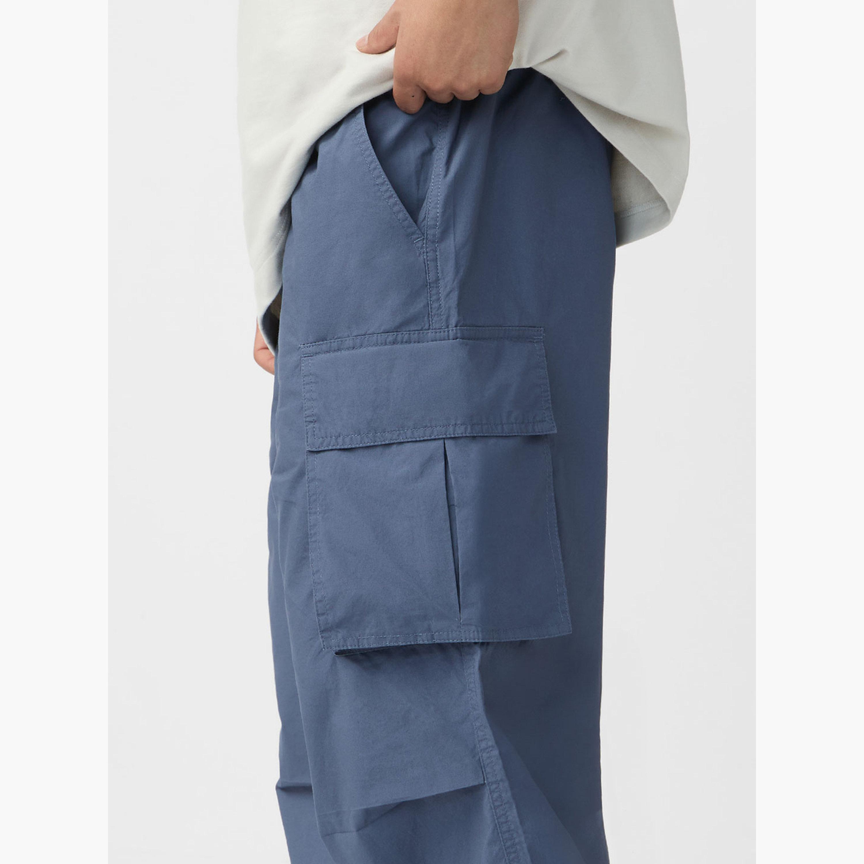 ذا سولد ستور × ستايلي - بنطال رجالي أزرق بجيوب ومظلات-men-clothing-bottoms-joggers-image-5