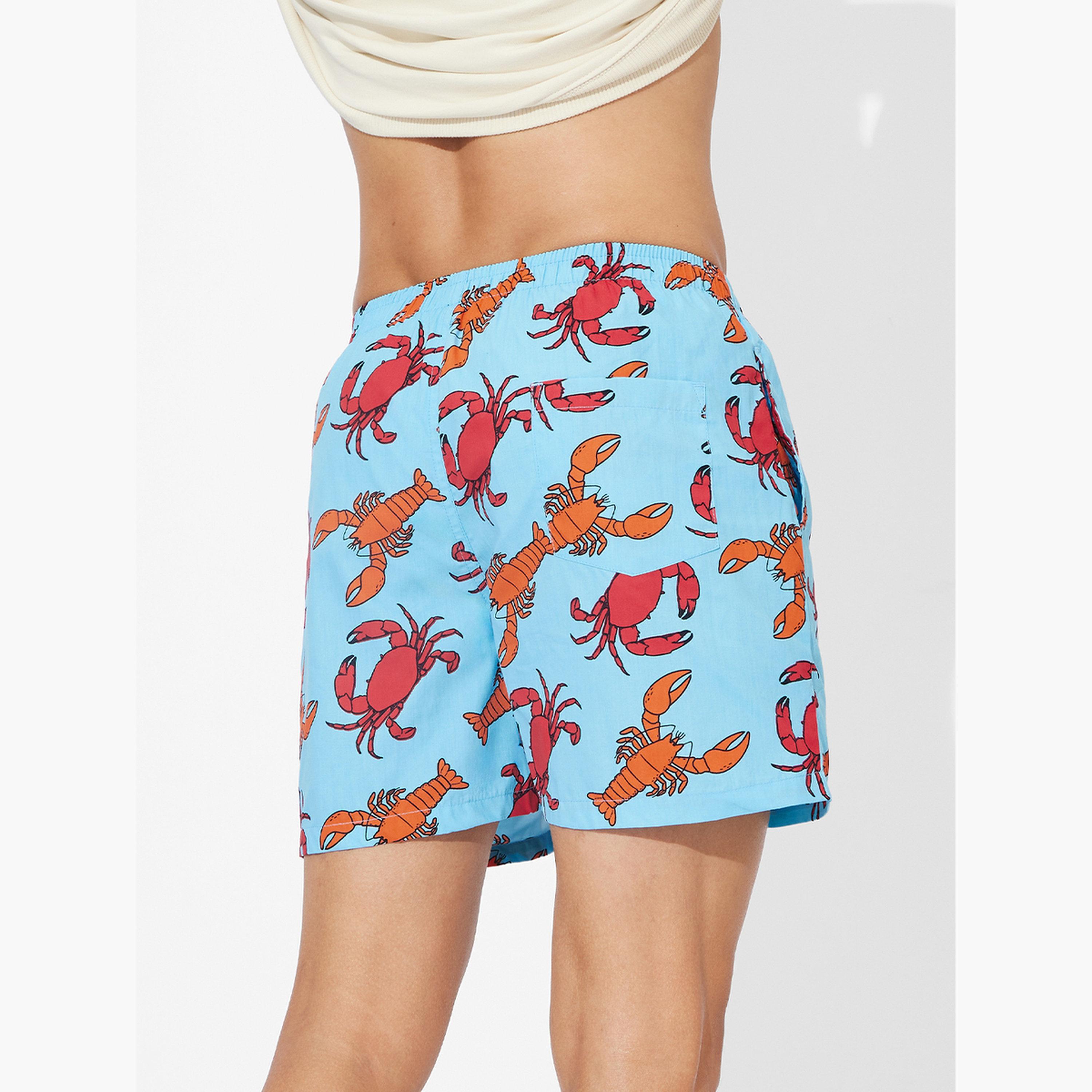 The Souled Store X Styli Men Blue Lobster Print Boxer Shorts-men-clothing-bottoms-shorts-image-5