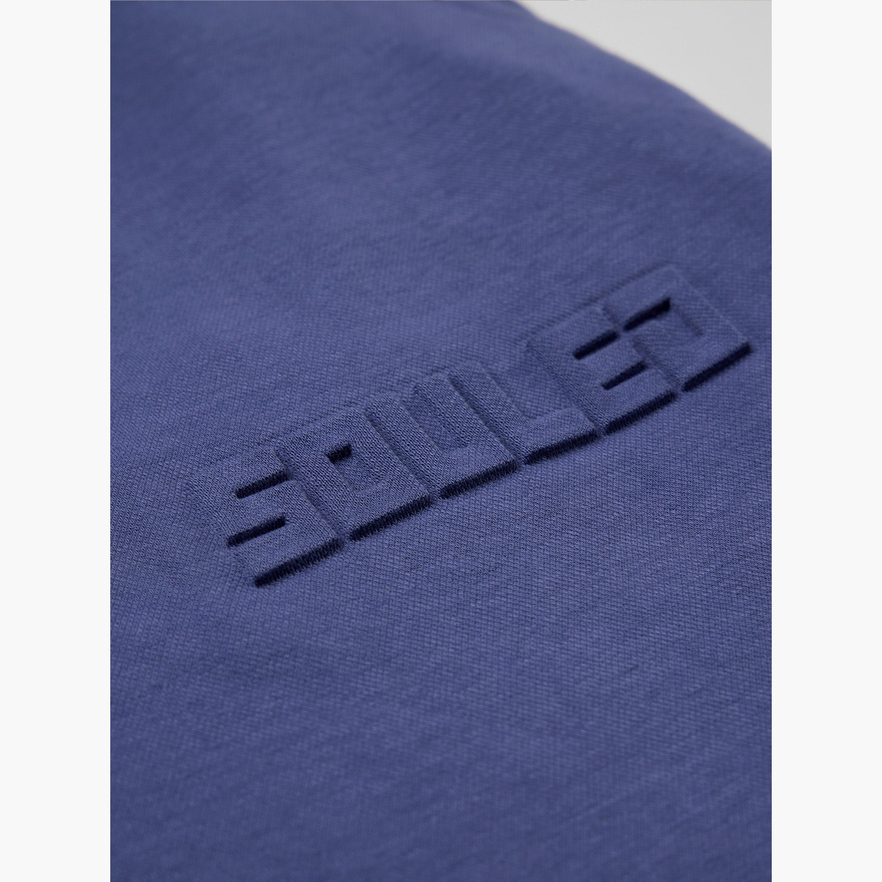 ذا سولد ستور × ستايلي - بنطال رياضي رجالي حجم كبير بتفاصيل منقوشة لون أزرق-men-clothing-bottoms-joggers-image-6