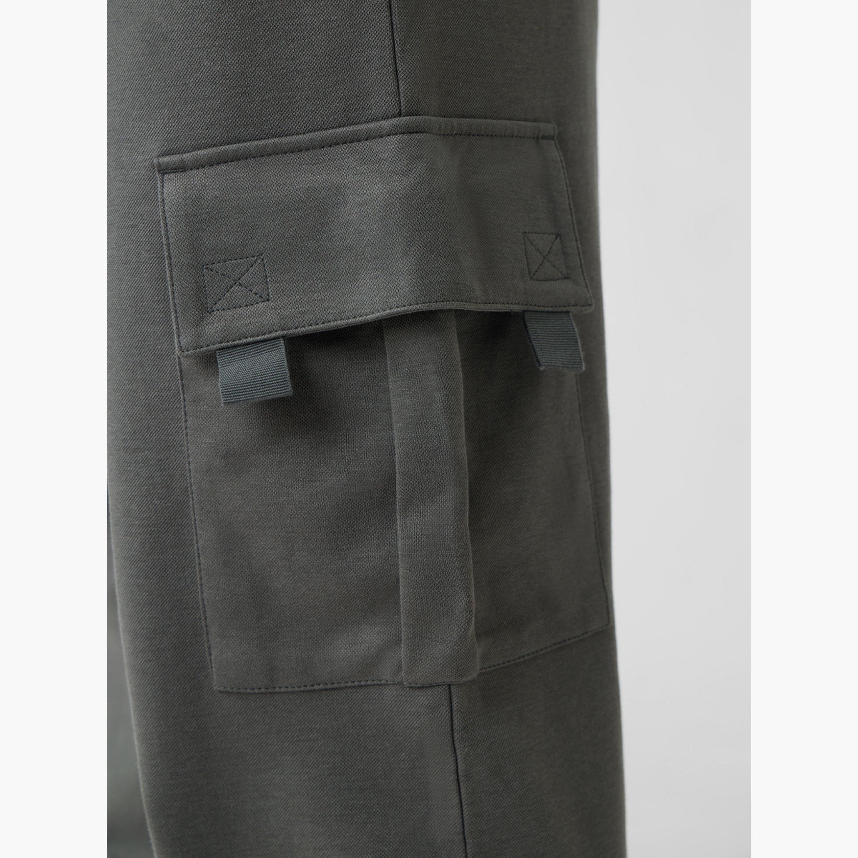 The Souled Store X Styli Men Grey Cargo Joggers with Drawstring-men-clothing-bottoms-joggers-image-5