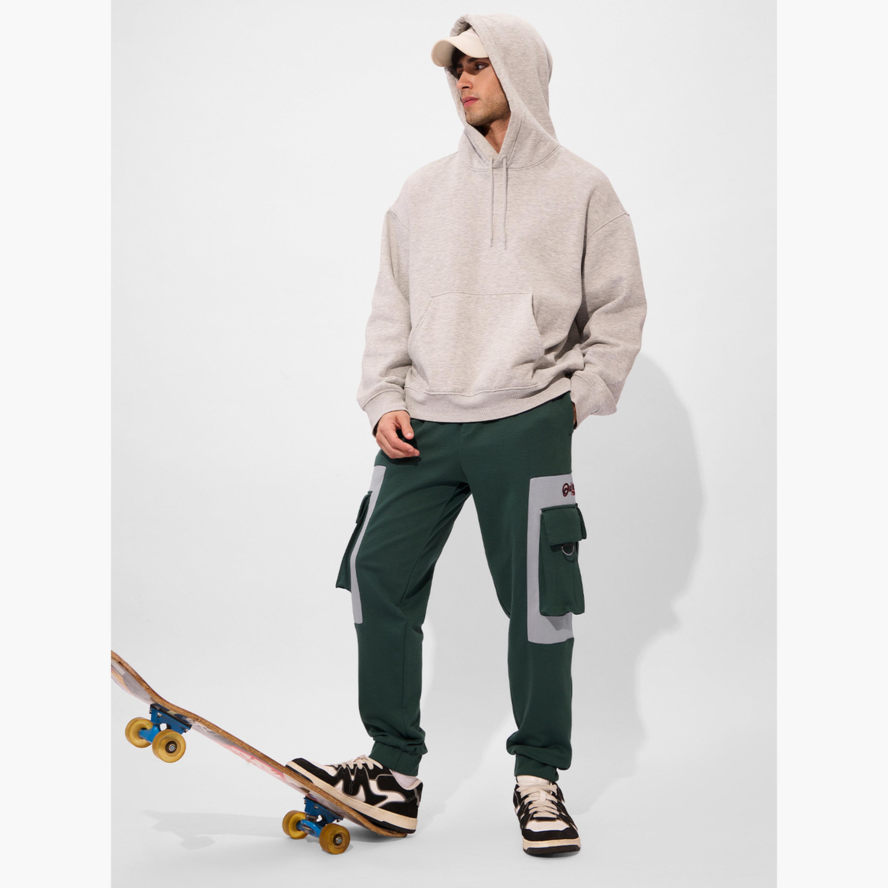 ذا سولد ستور × ستايلي - بنطال رياضي رجالي حجم كبير بلون أخضر-men-clothing-bottoms-joggers-image-2