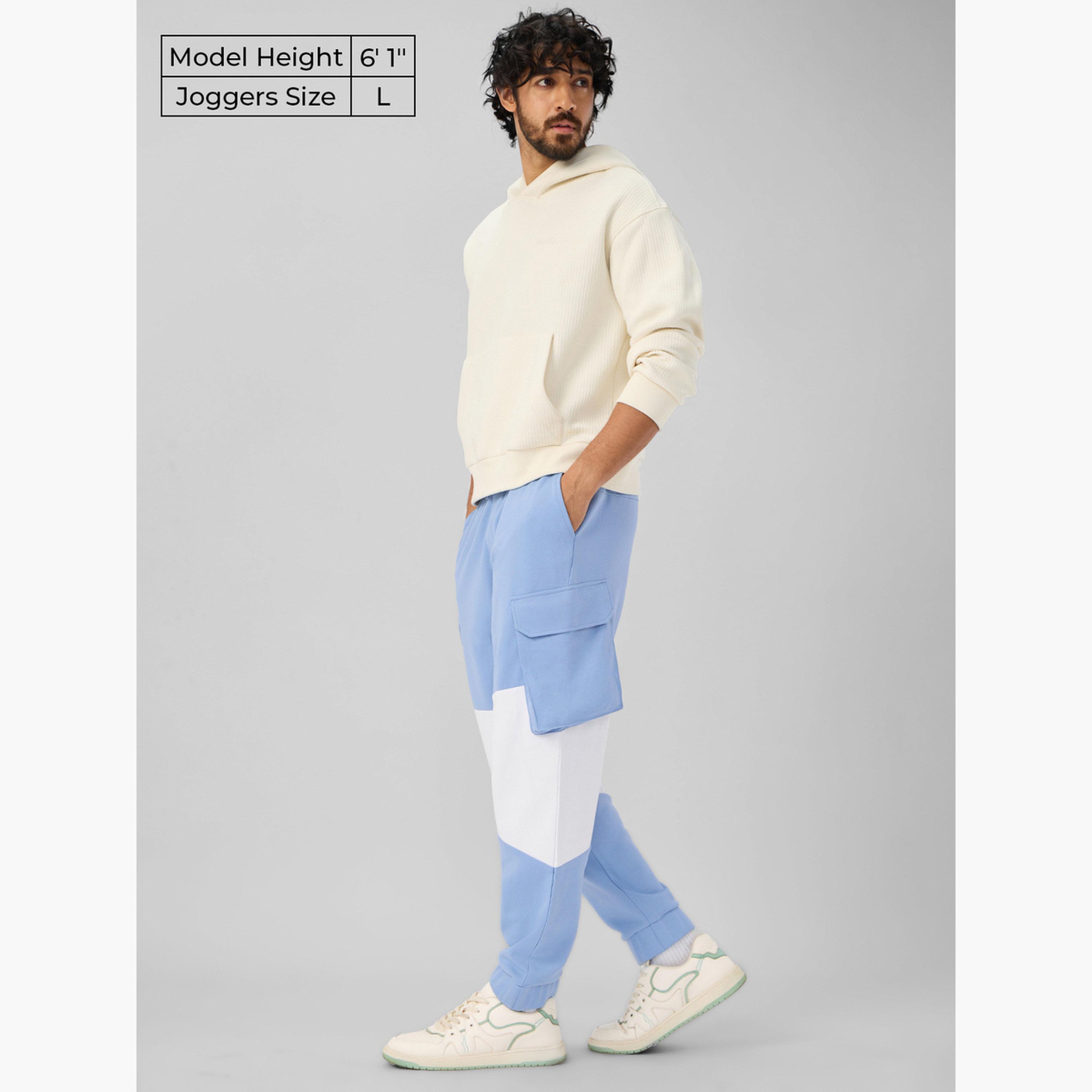 ذا سولد ستور × ستايلي - بنطال رياضي رجالي متعدد الاستخدامات لون أزرق-men-clothing-bottoms-joggers-image-2
