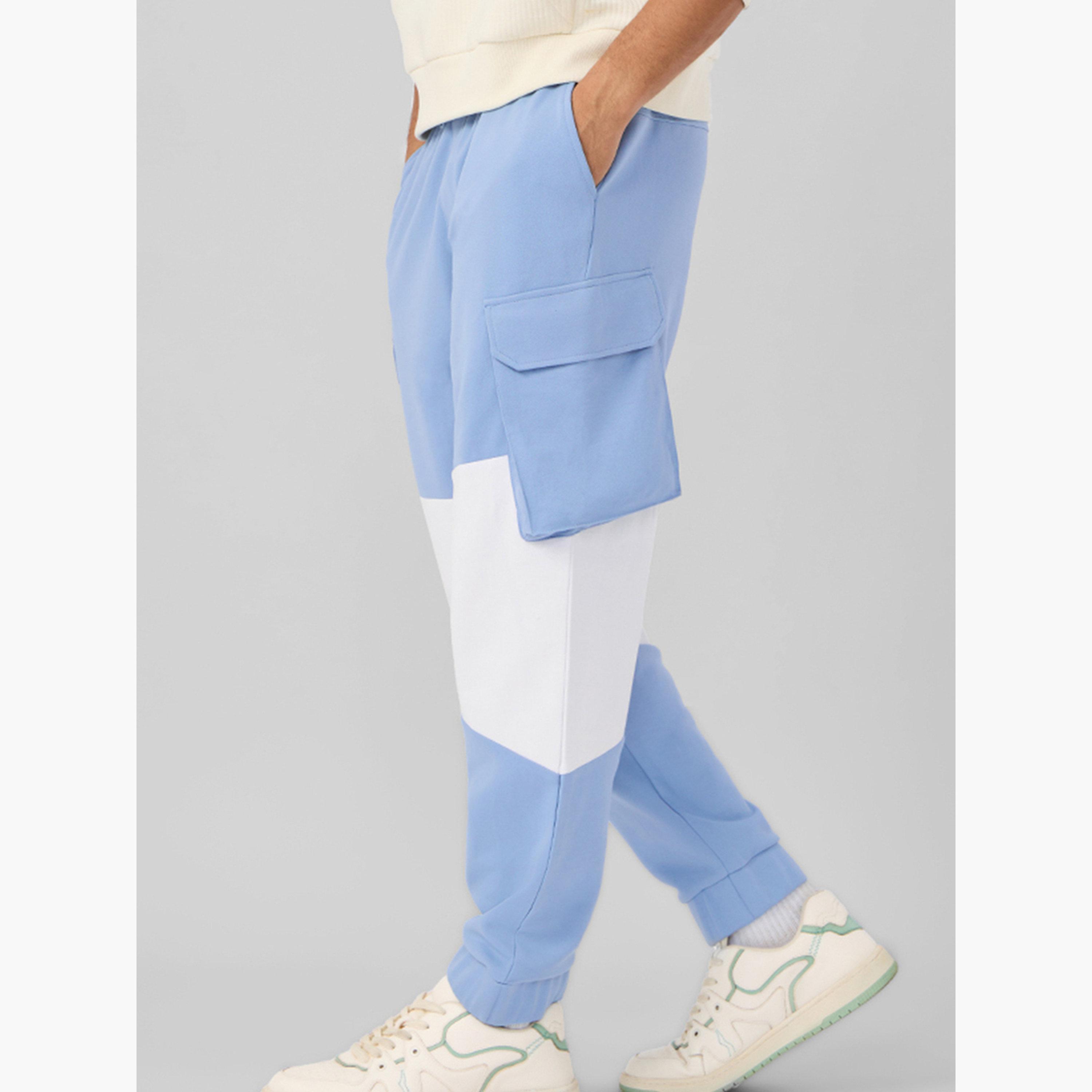 ذا سولد ستور × ستايلي - بنطال رياضي رجالي متعدد الاستخدامات لون أزرق-men-clothing-bottoms-joggers-image-3