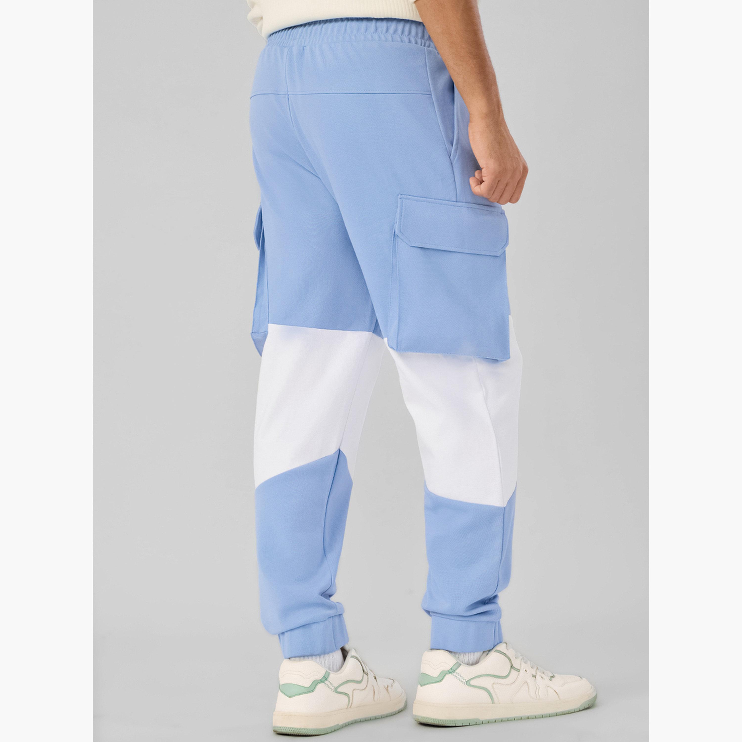 ذا سولد ستور × ستايلي - بنطال رياضي رجالي متعدد الاستخدامات لون أزرق-men-clothing-bottoms-joggers-image-4
