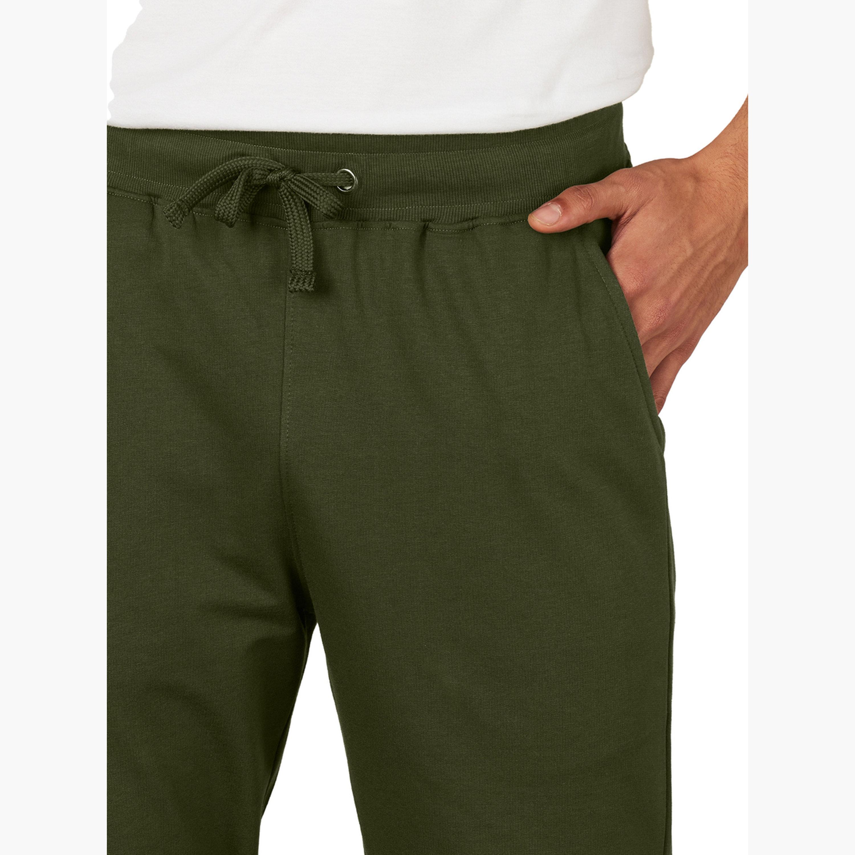 ذا سولد ستور × ستايلي - بنطال رياضي رجالي حواف ضيقة لون زيتوني-men-clothing-bottoms-joggers-image-4