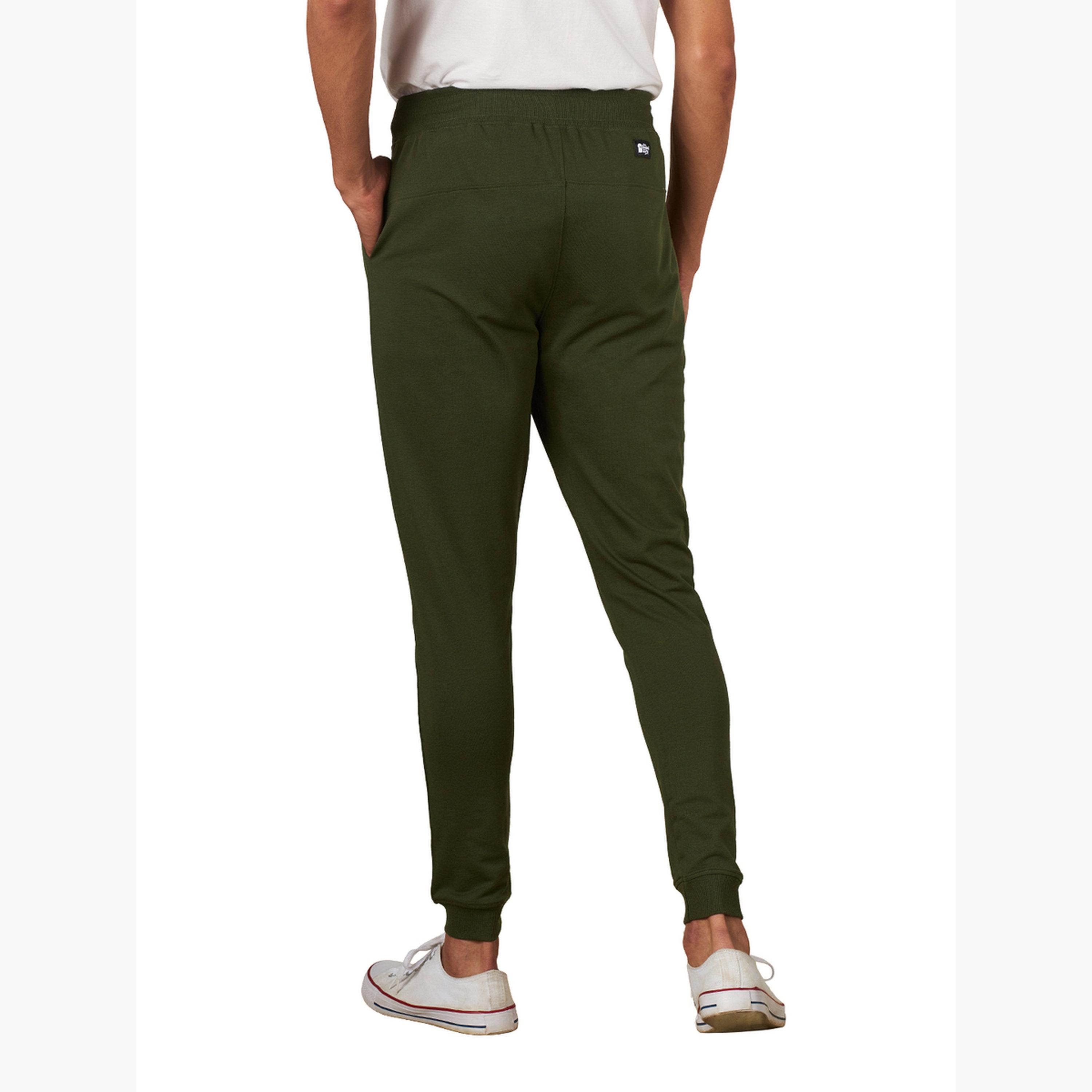 ذا سولد ستور × ستايلي - بنطال رياضي رجالي حواف ضيقة لون زيتوني-men-clothing-bottoms-joggers-image-5