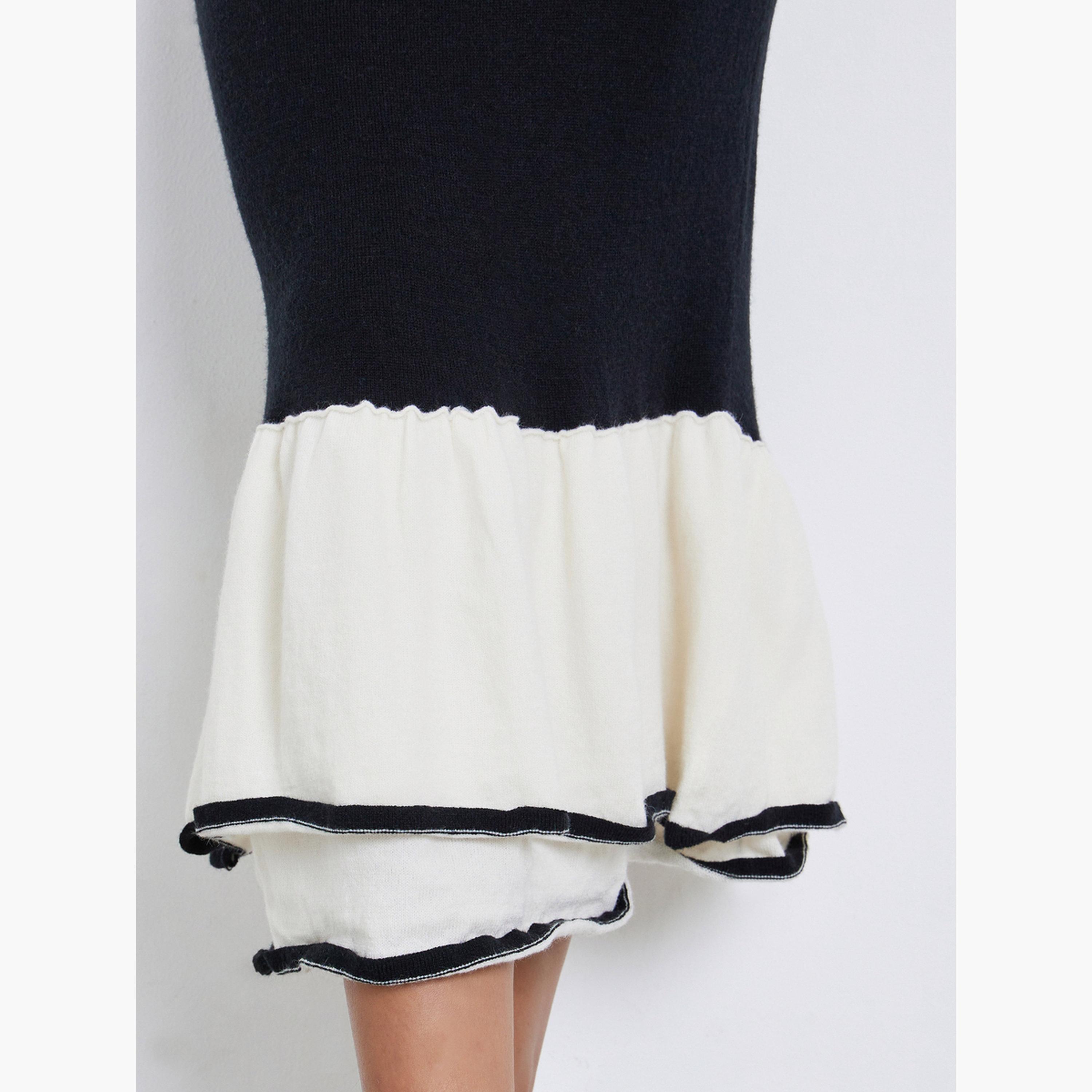 ستايلي - فستان متوسط ​​الطول بحافة حورية البحر بألوان متعددة-women-clothing-dresses-image-4