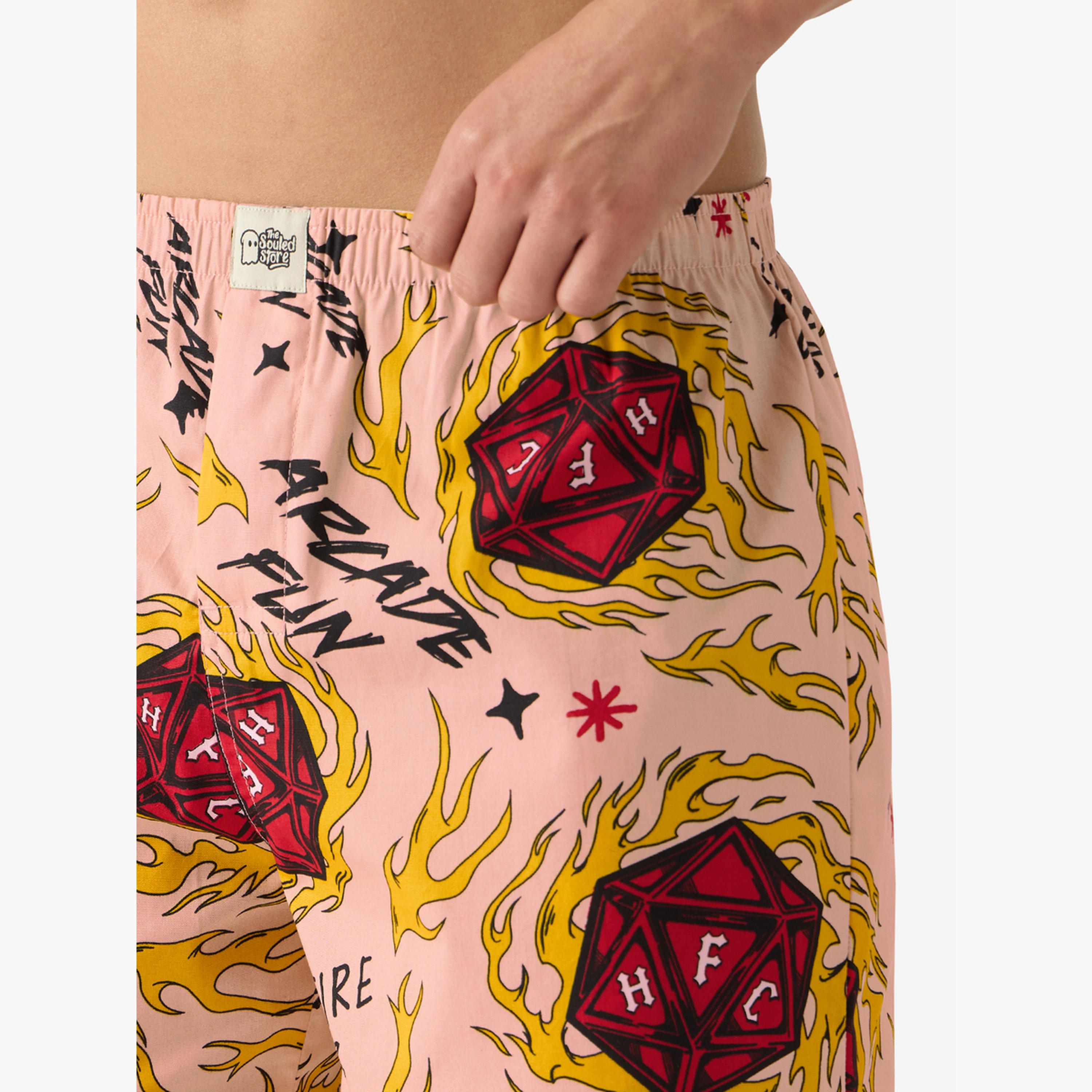 The Souled Store X Styli Men Graphic Print Cotton Boxer Shorts-men-clothing-bottoms-shorts-image-5