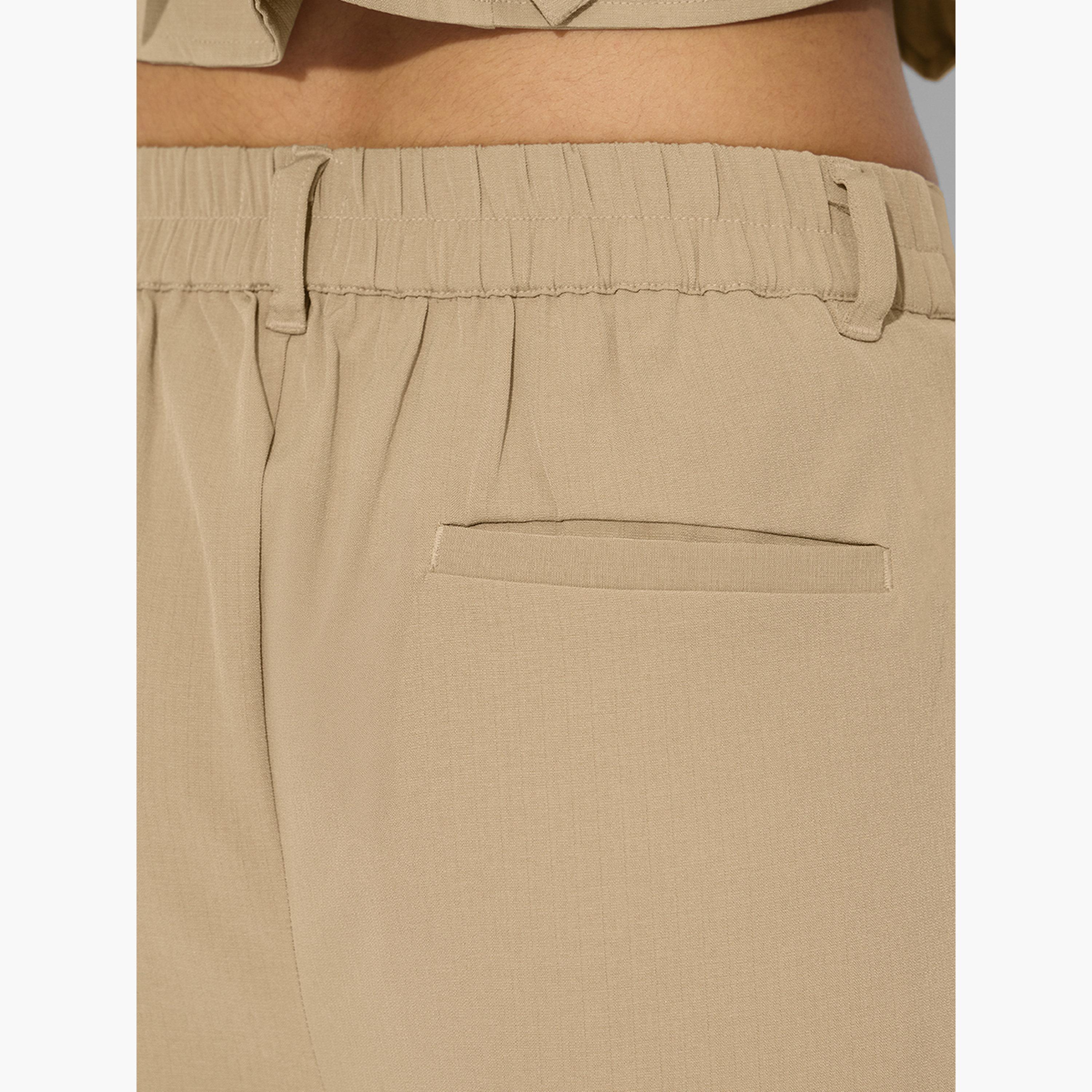 ذا سولد ستور × ستايلي - بنطال بني واسع الساق مع حلقات حزام-women-clothing-bottoms-trousers-image-3
